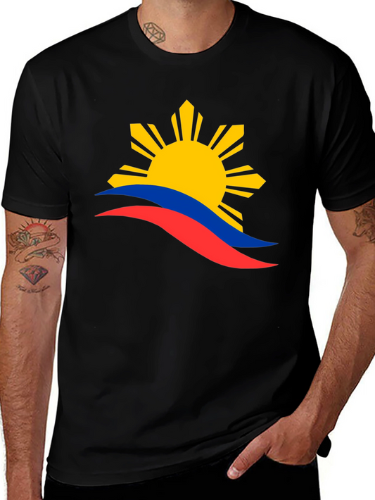 Philippines Flag Graphic T-Shirt - Black