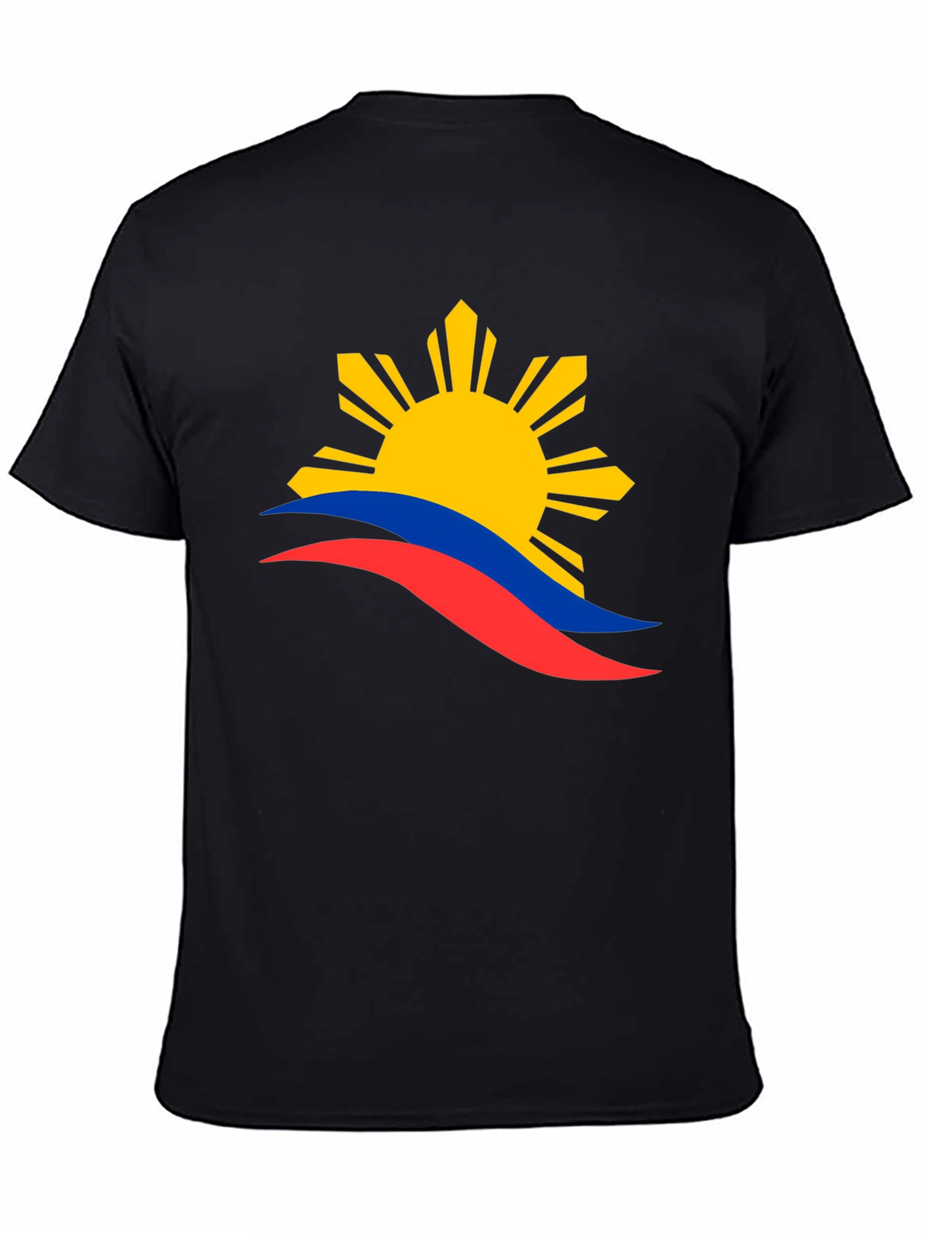 Philippines Flag Graphic T-Shirt - Black
