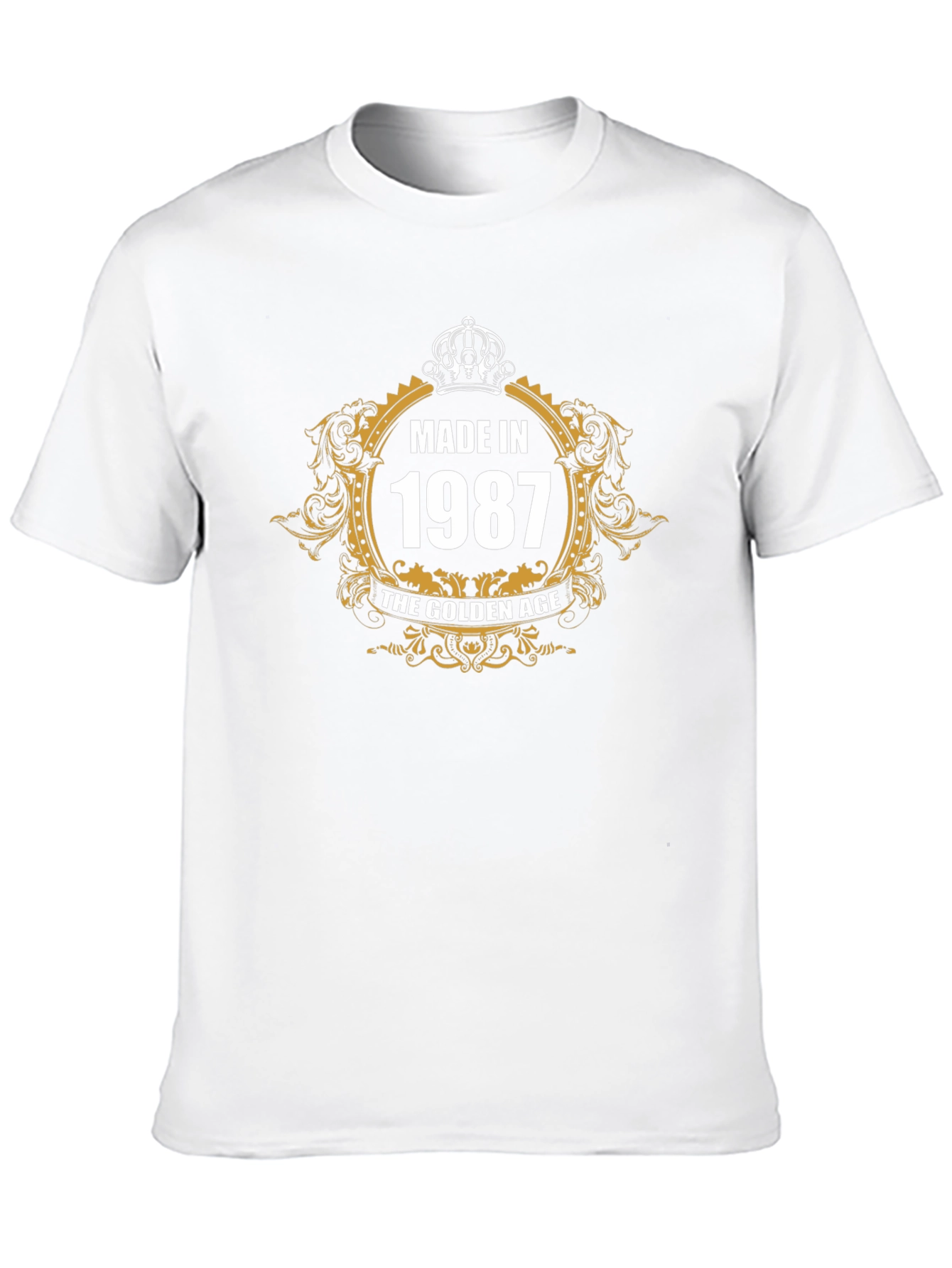 Made in 1987 Golden Age Black Graphic T-Shirt