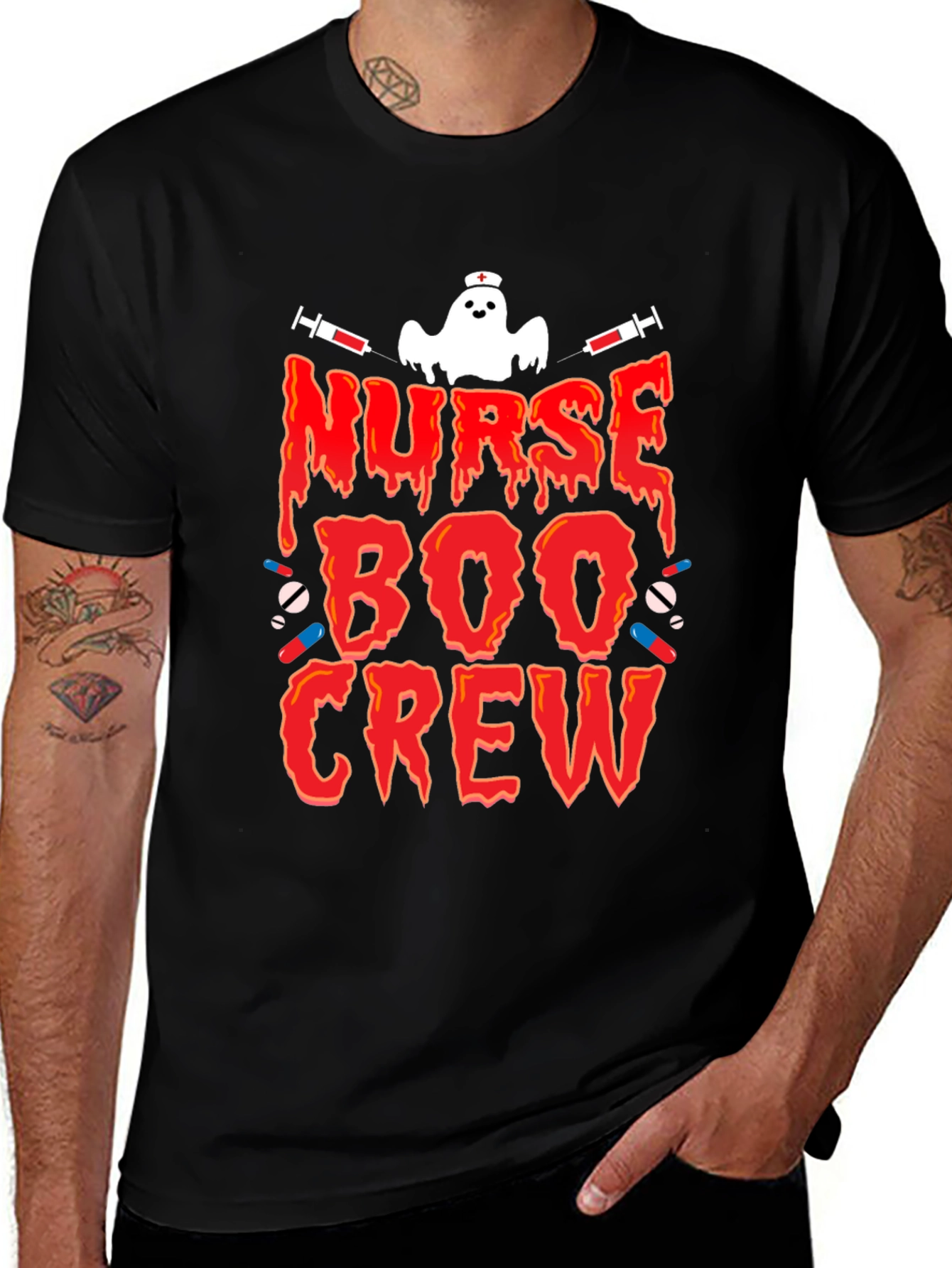 Nurse Boo Crew Halloween T-Shirt