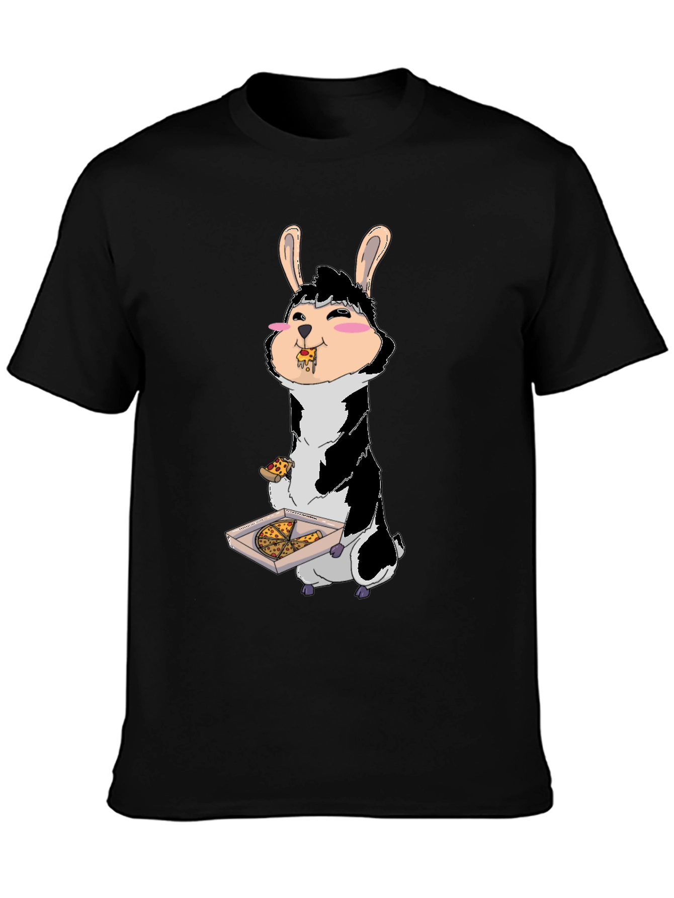 Pizza Eating Bunny T-Shirt