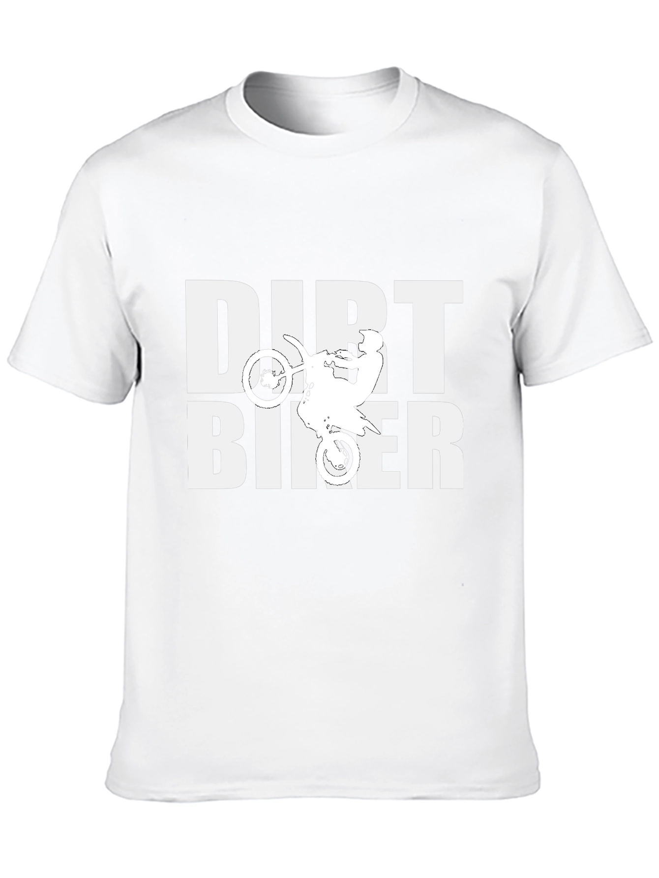 Dirt Biker Graphic Tee - Black Cotton T-Shirt