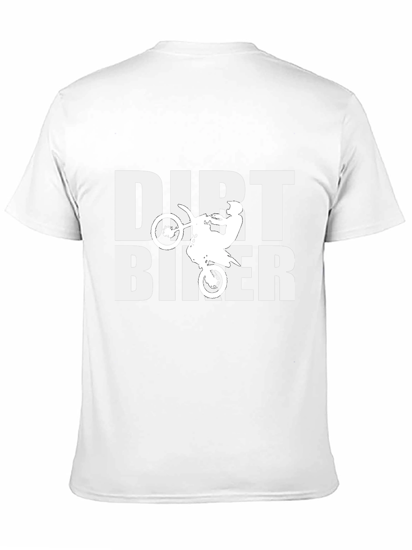 Dirt Biker Graphic Tee - Black Cotton T-Shirt