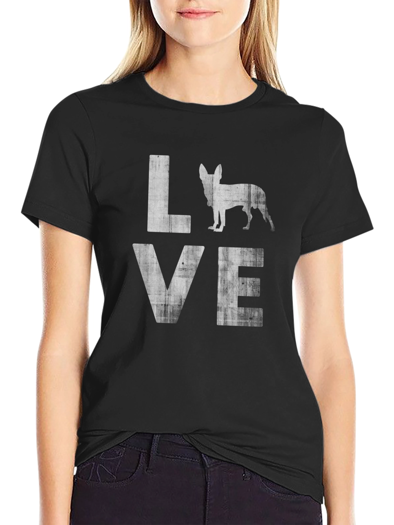 Dog Breed LOVE Graphic Tee - Black