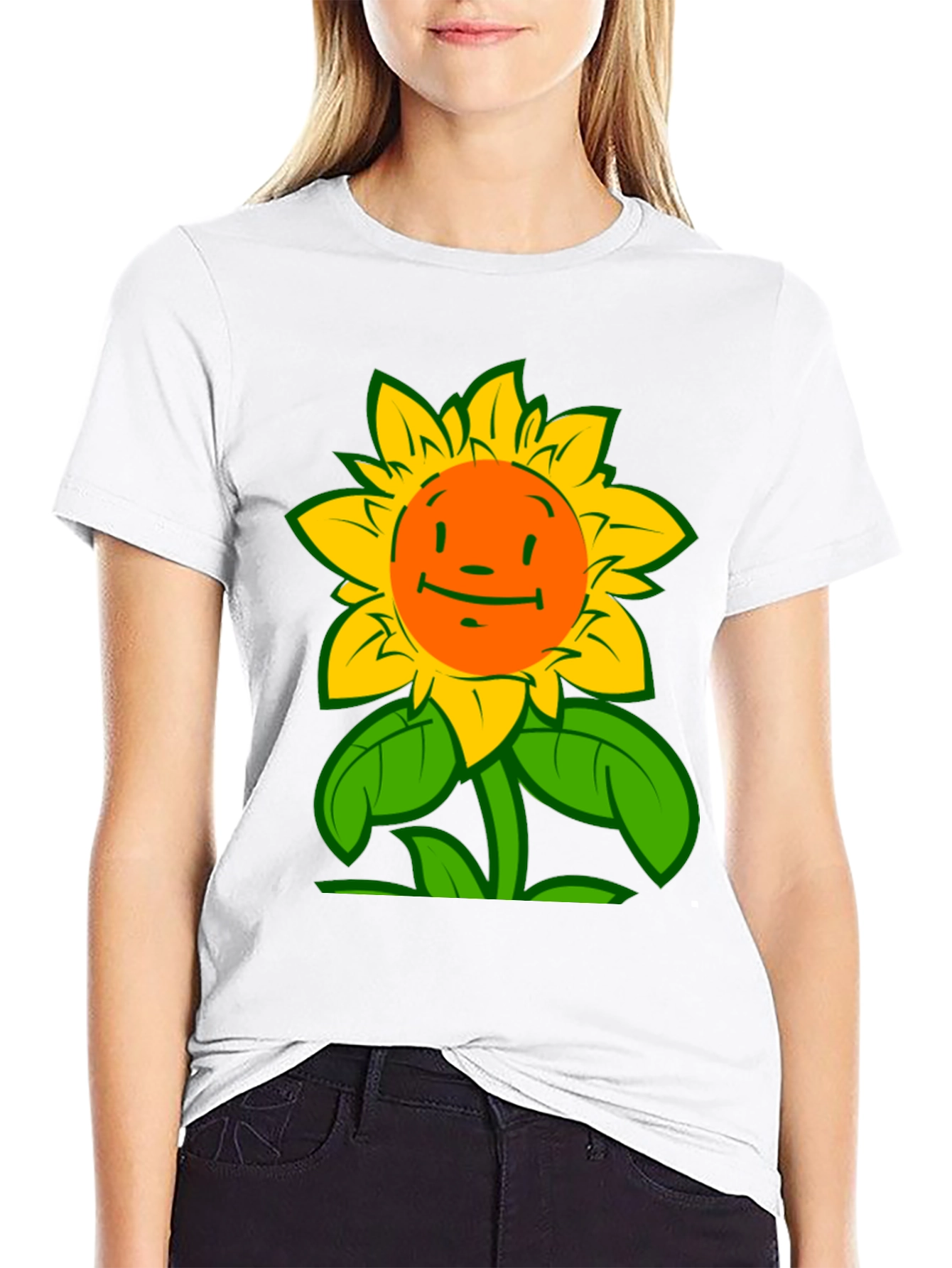 Sunflower Graphic T-Shirt - Cheerful & Unique Design