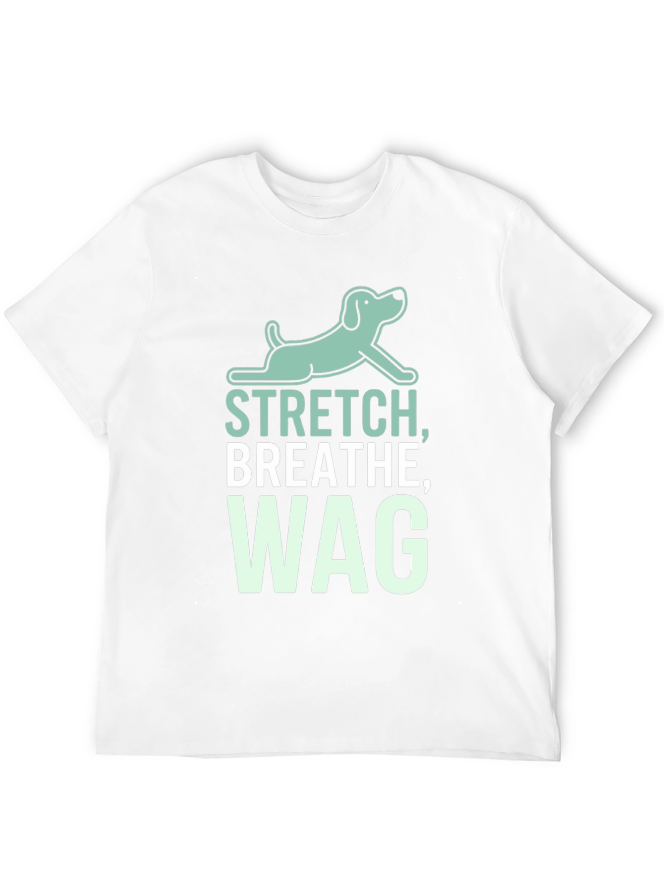 Stretch Breathe Wag Black T-Shirt