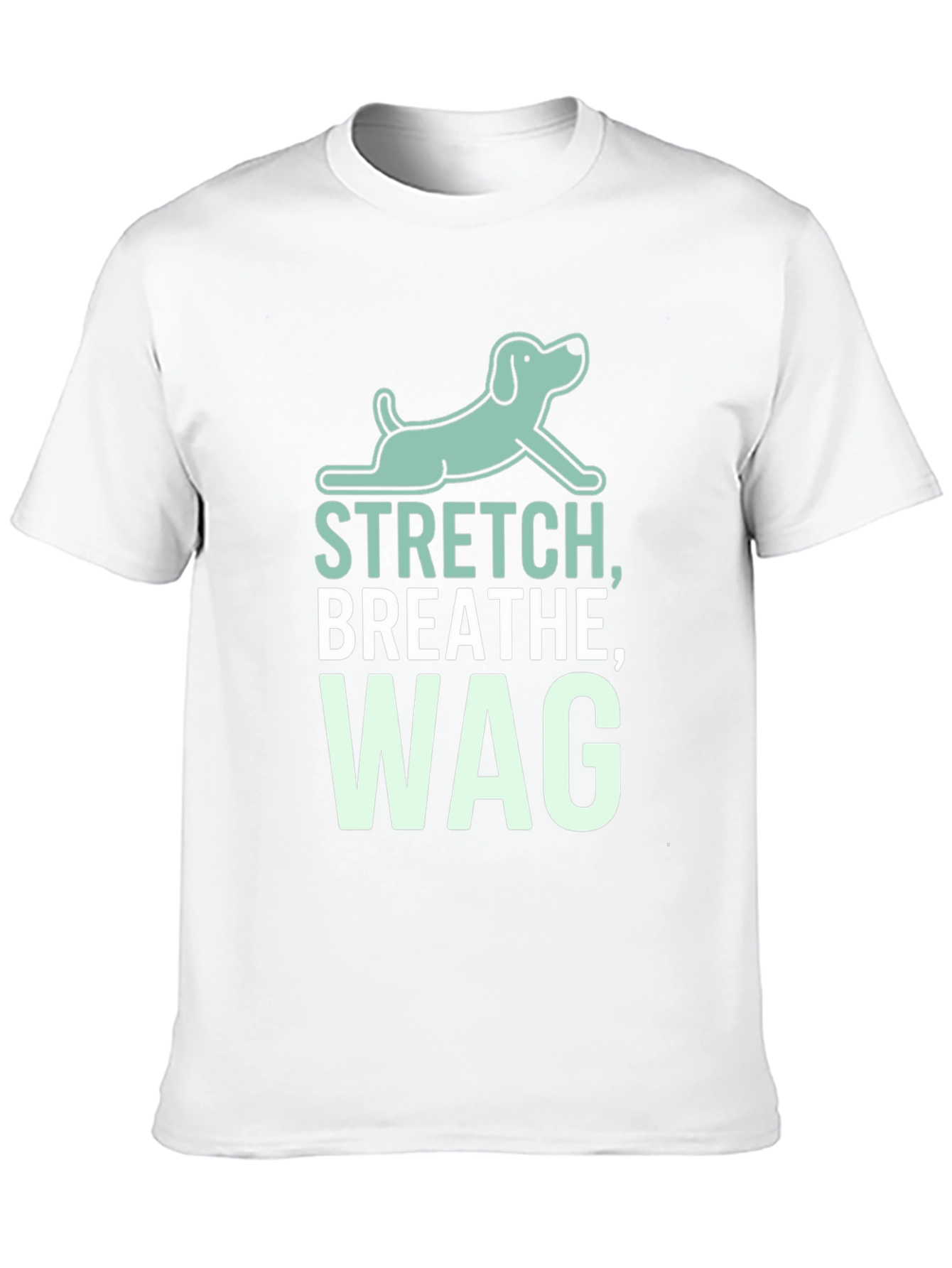 Stretch Breathe Wag Black T-Shirt
