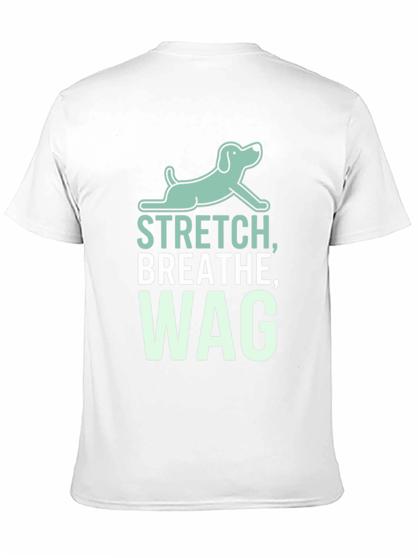Stretch Breathe Wag Black T-Shirt