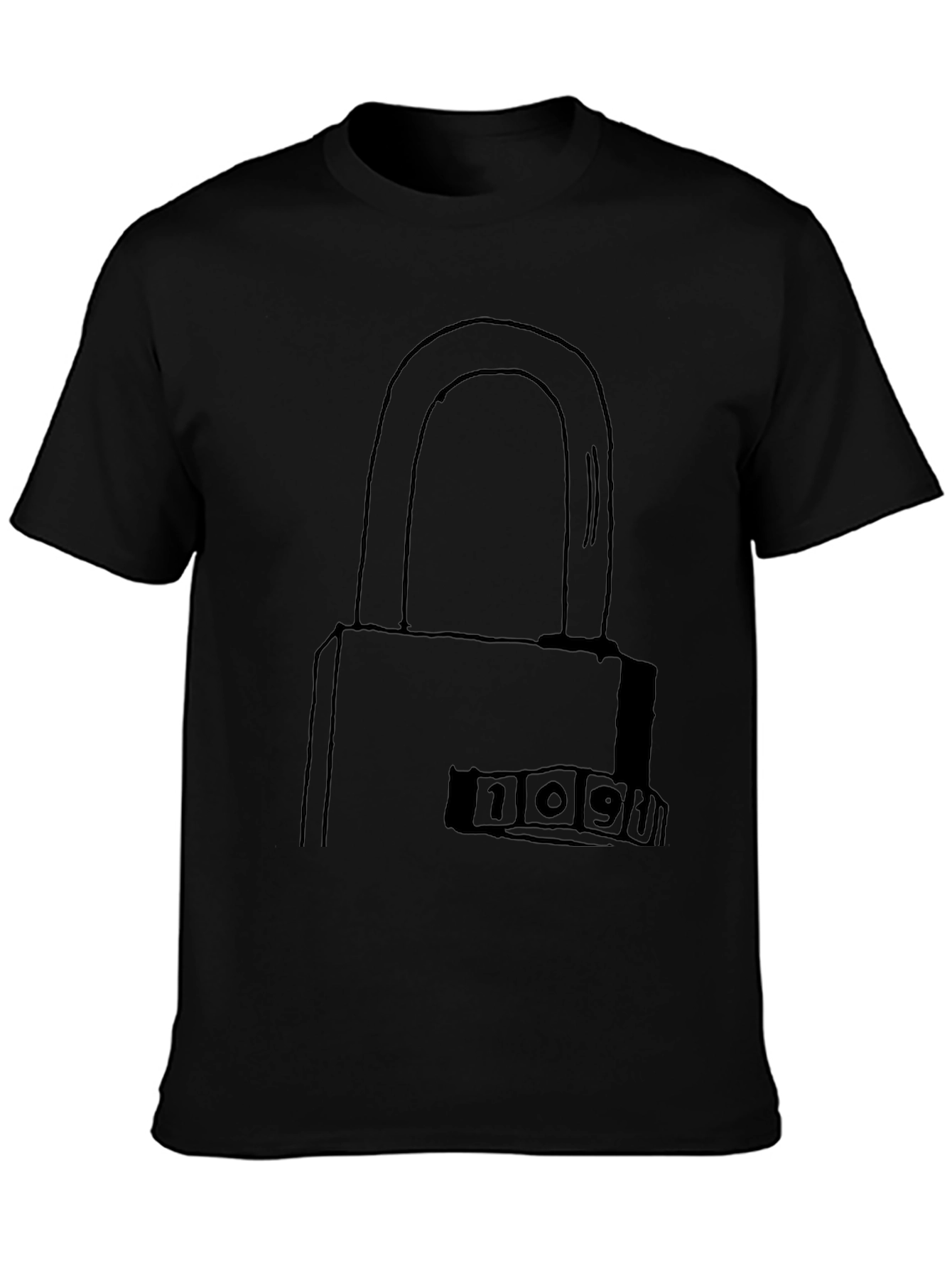 Secret Code Lock Graphic T-Shirt