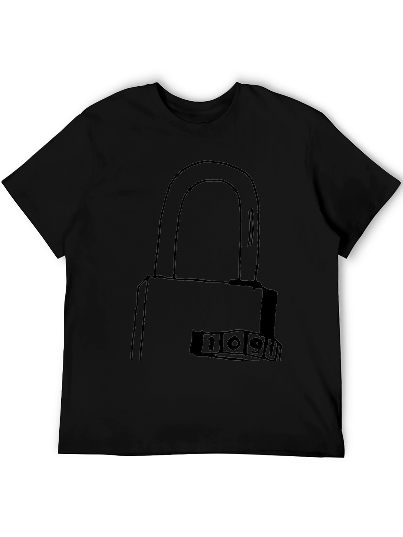 Secret Code Lock Graphic T-Shirt