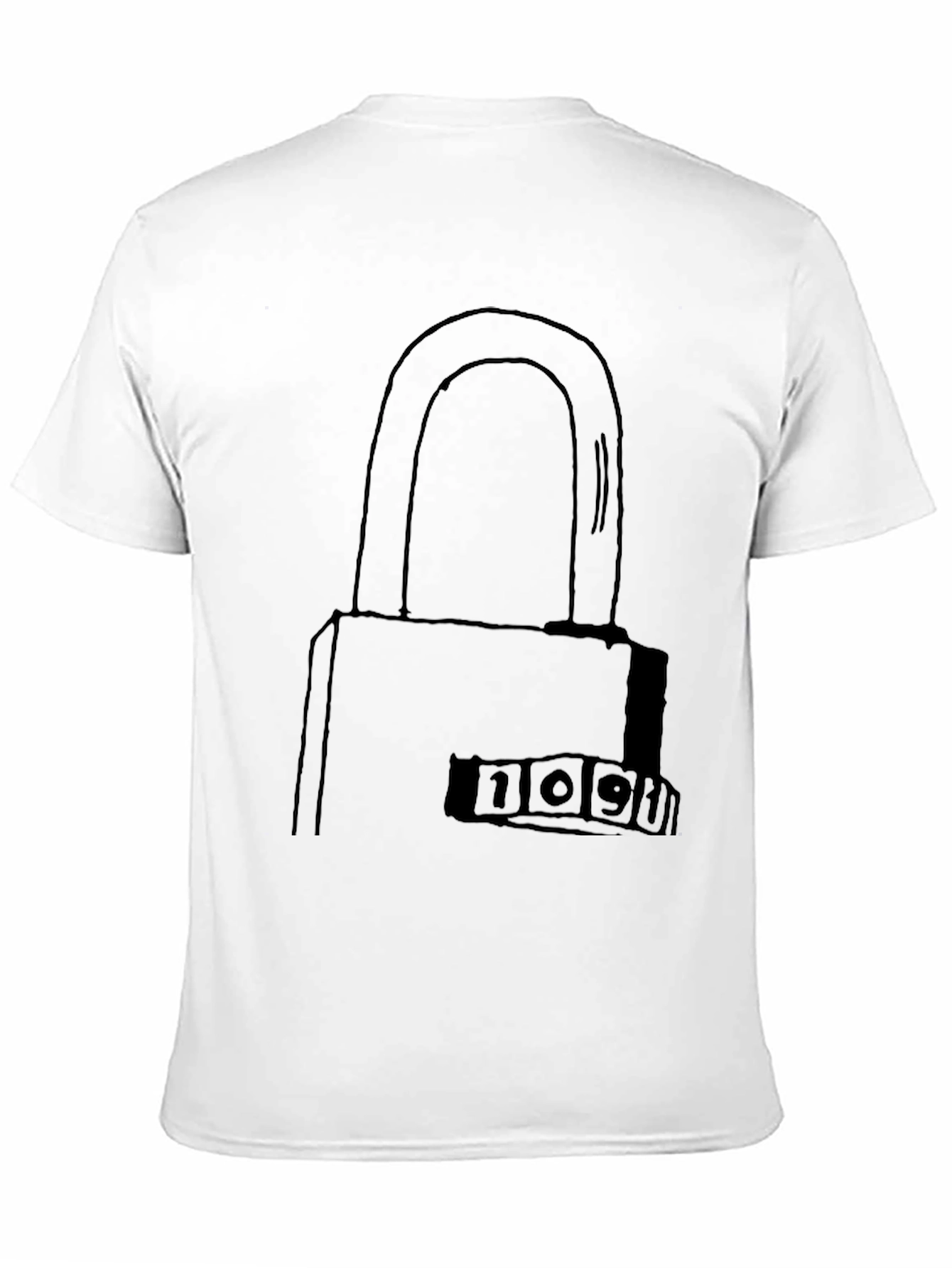 Secret Code Lock Graphic T-Shirt