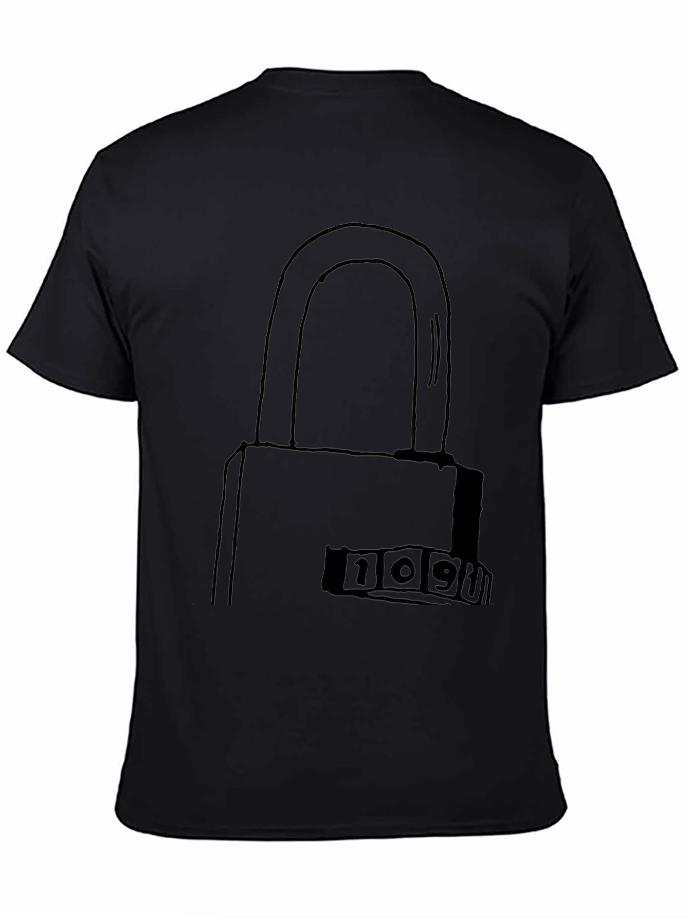 Secret Code Lock Graphic T-Shirt