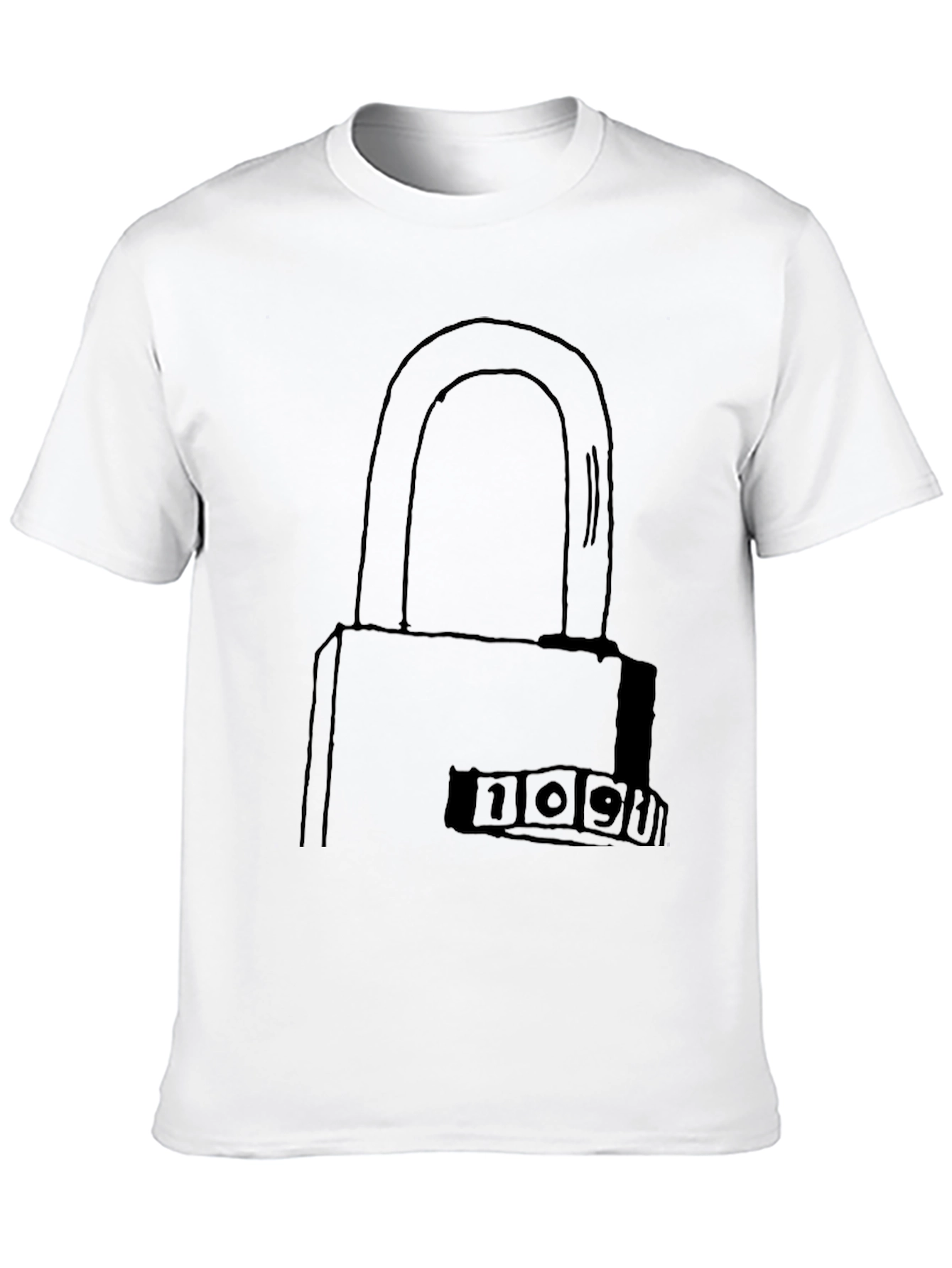 Secret Code Lock Graphic T-Shirt