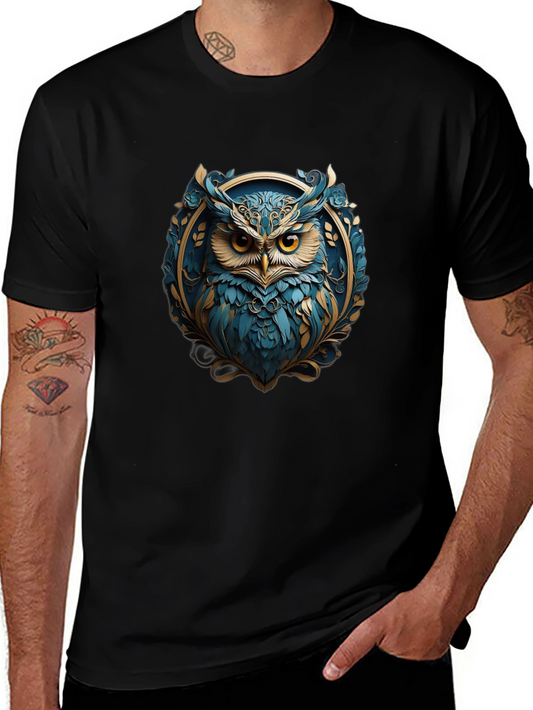 Owl Graphic Tee - Stylish Bird Design