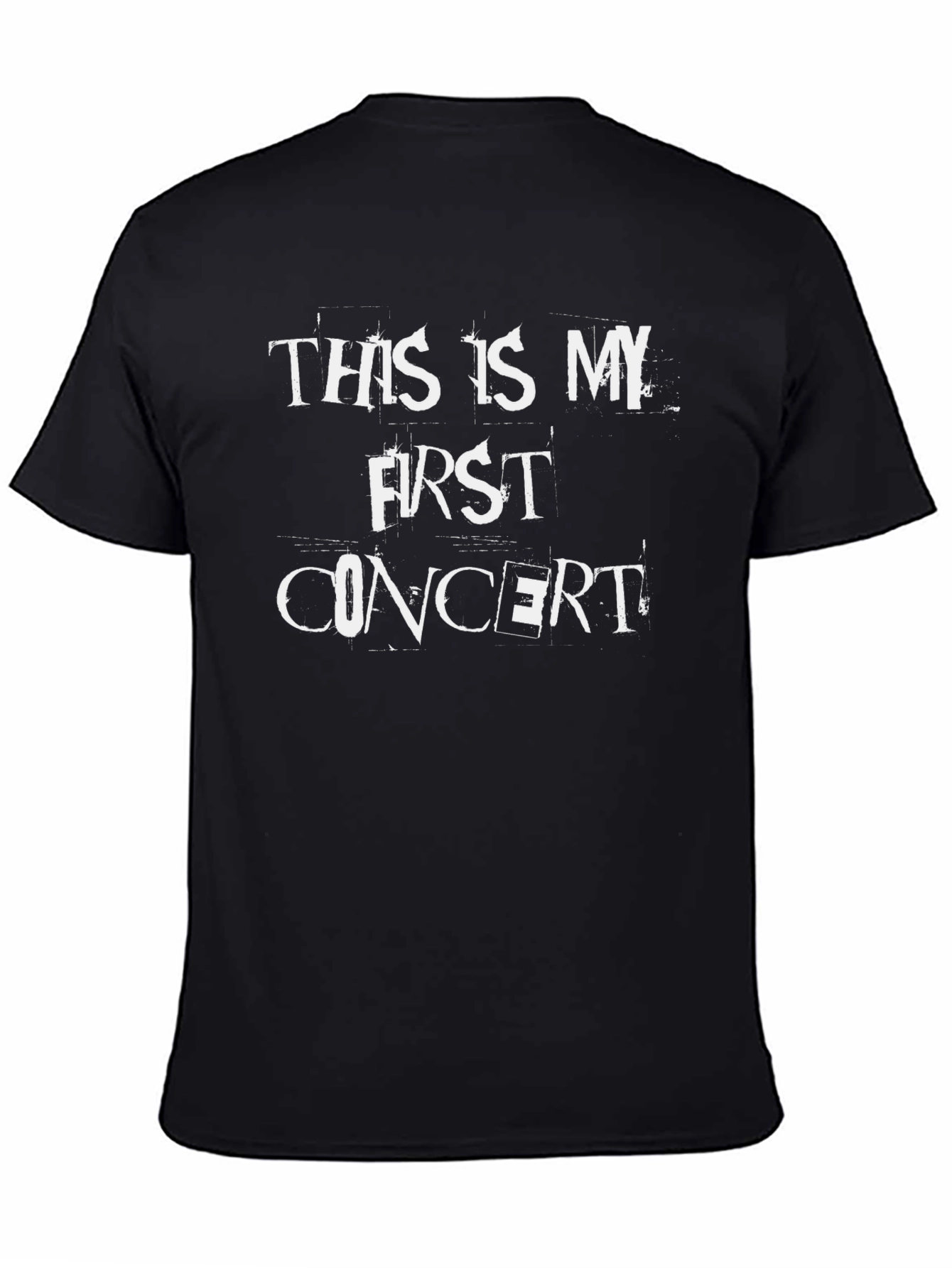 My First Concert T-Shirt - Black Graphic Tee