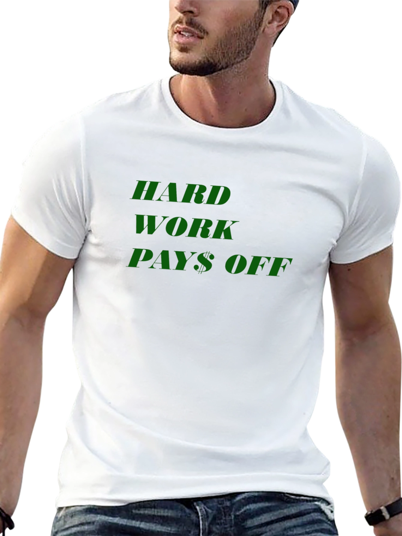 Hard Work Pays Off Black T-Shirt