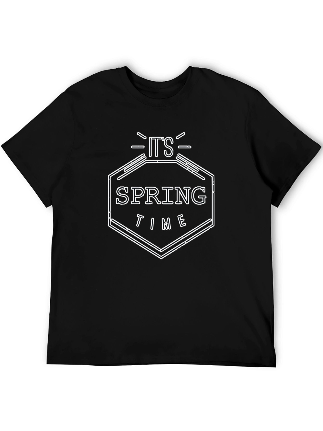 Its Spring Time Black Graphic Tee