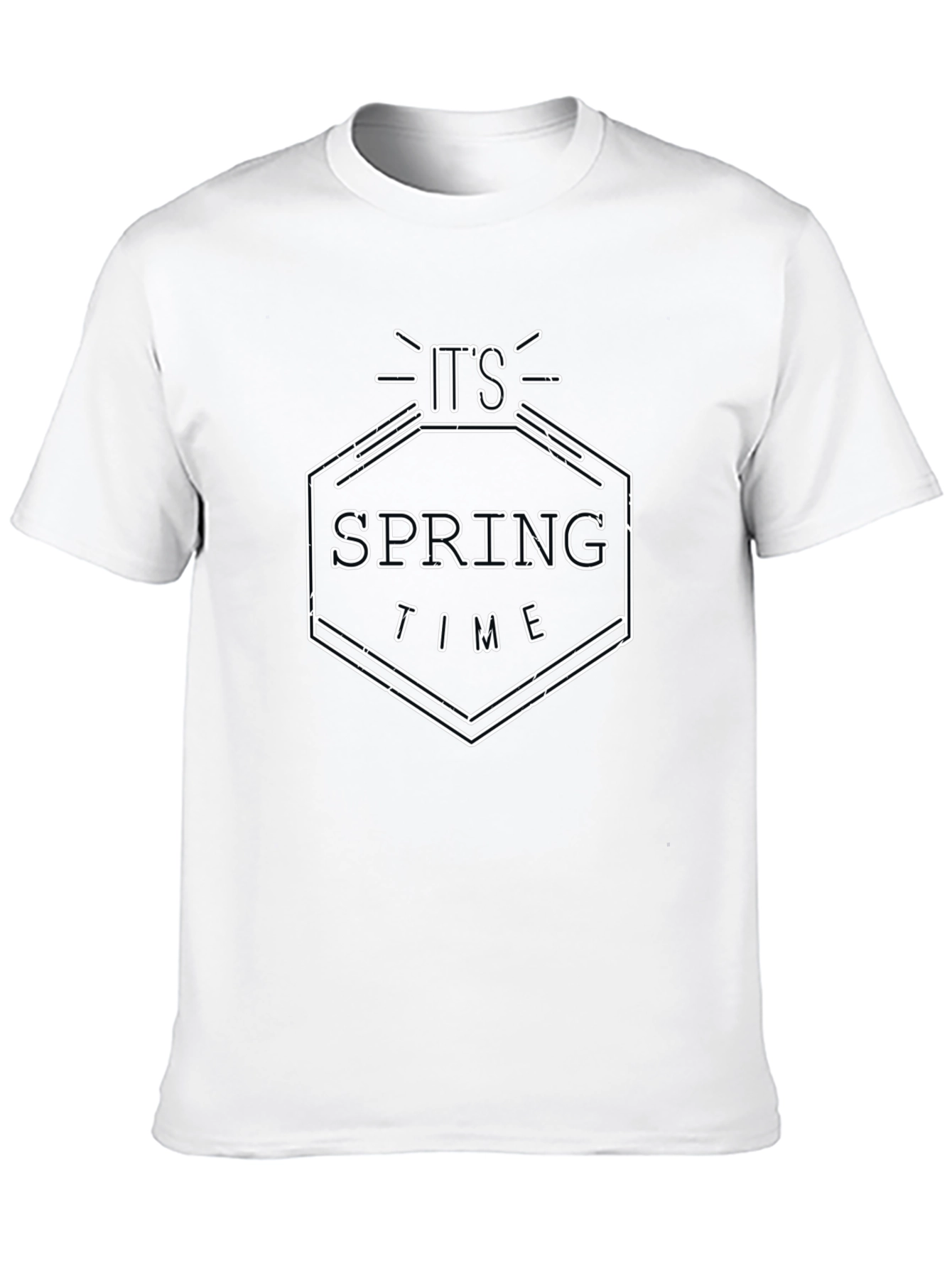 Its Spring Time Black Graphic Tee
