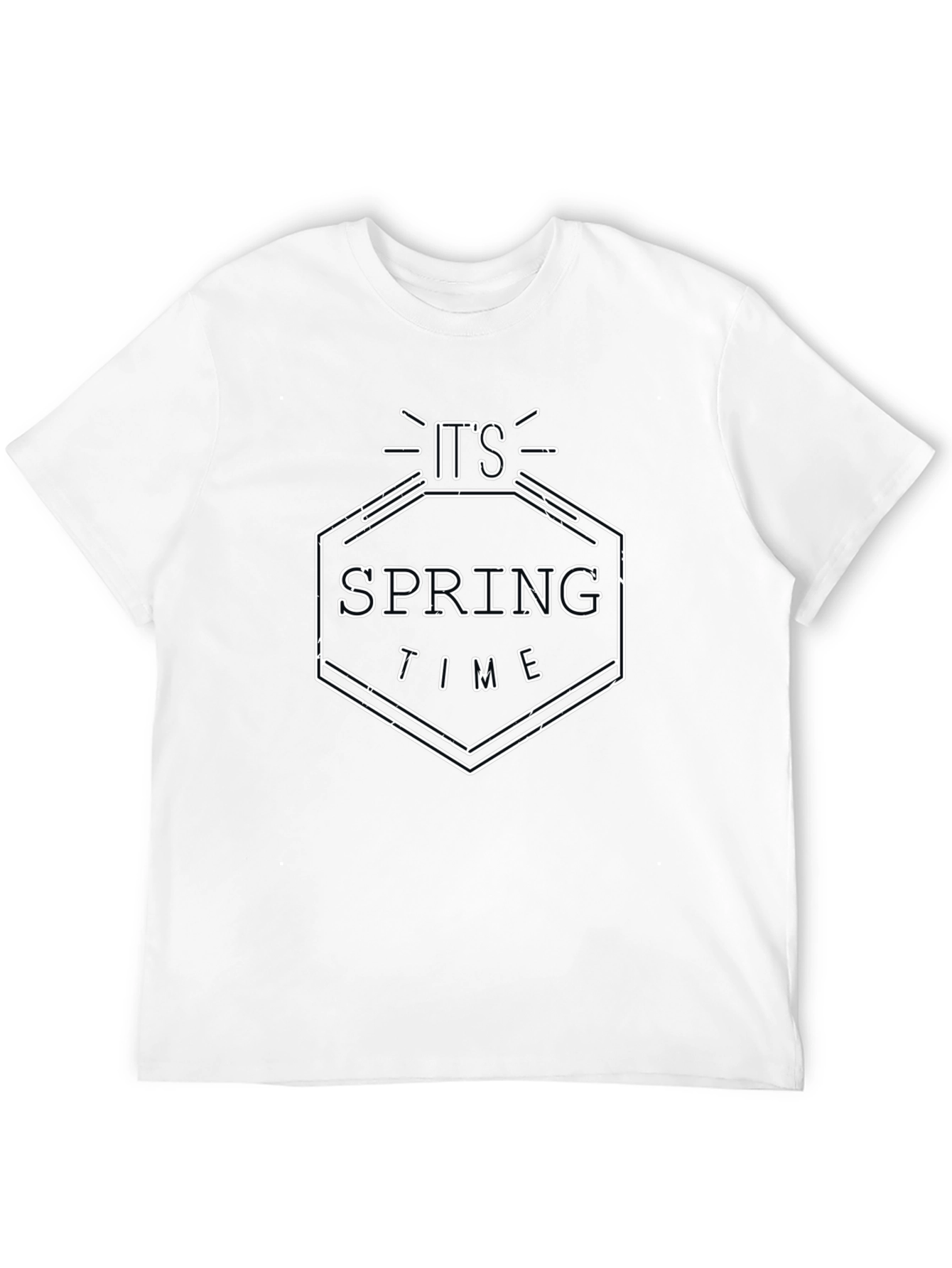Its Spring Time Black Graphic Tee