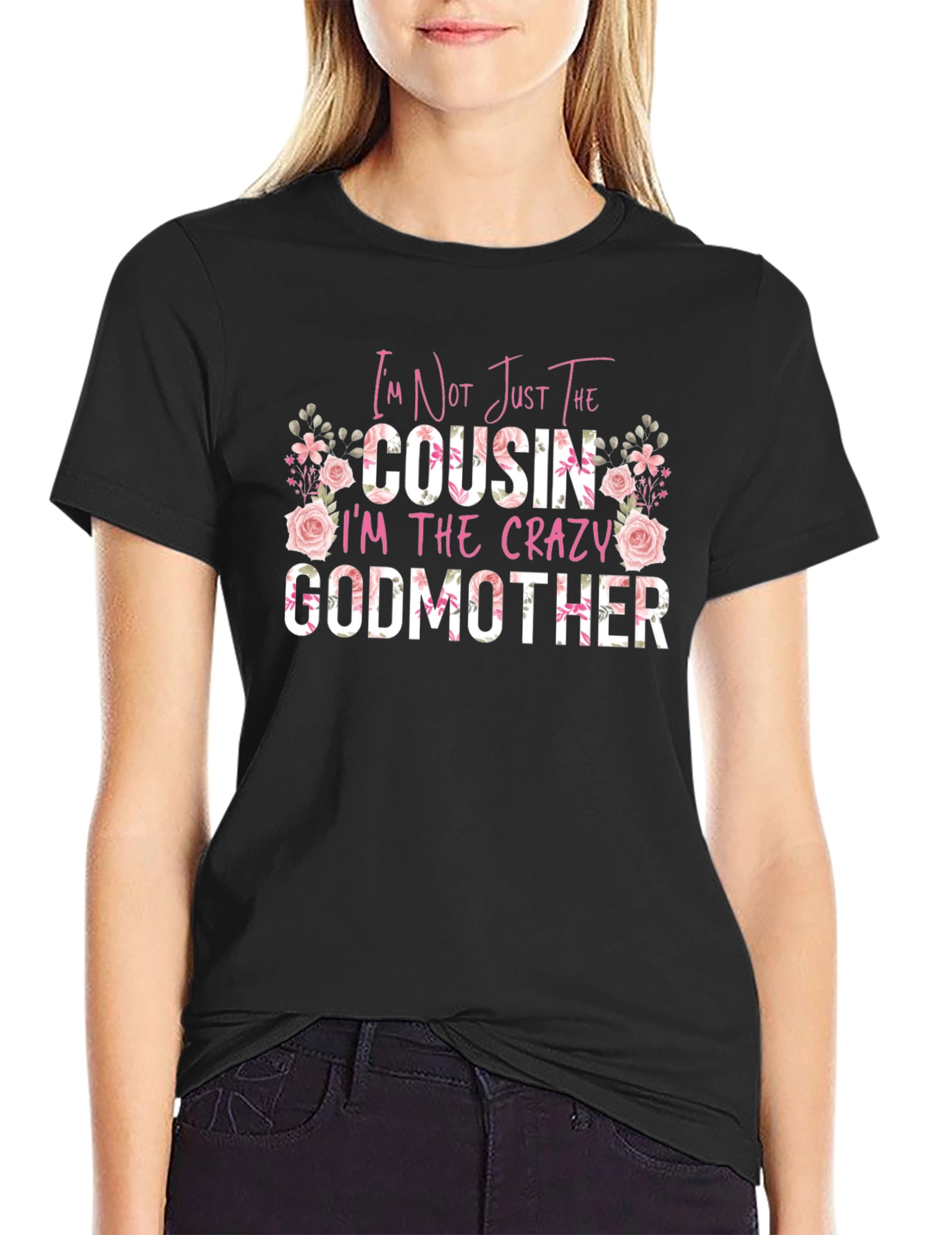 Crazy Godmother Floral Graphic Tee