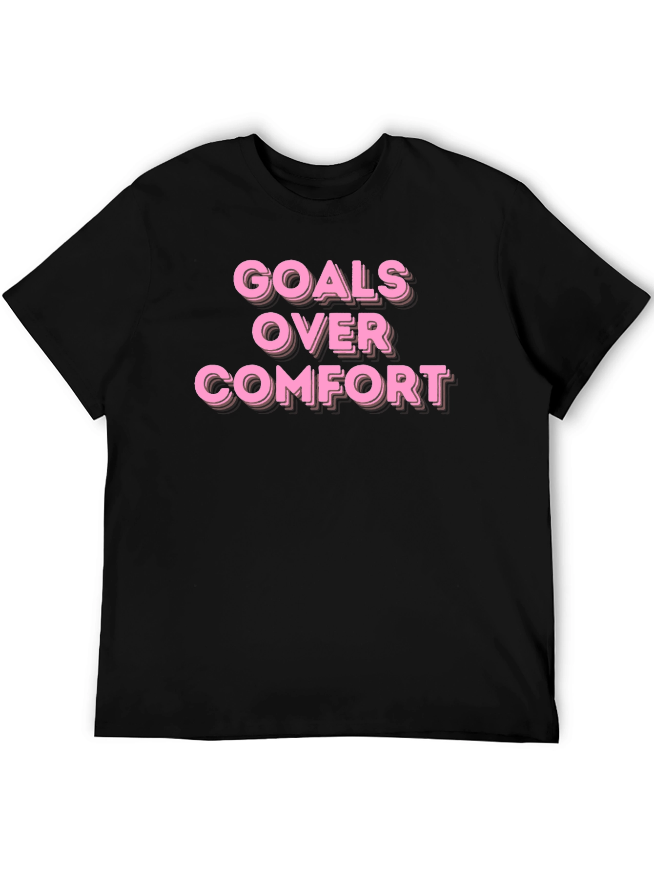 Goals Over Comfort Motivational T-Shirt