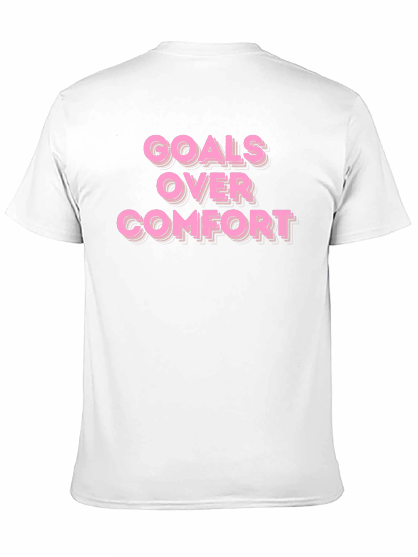 Goals Over Comfort Motivational T-Shirt
