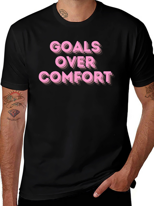 Goals Over Comfort Motivational T-Shirt
