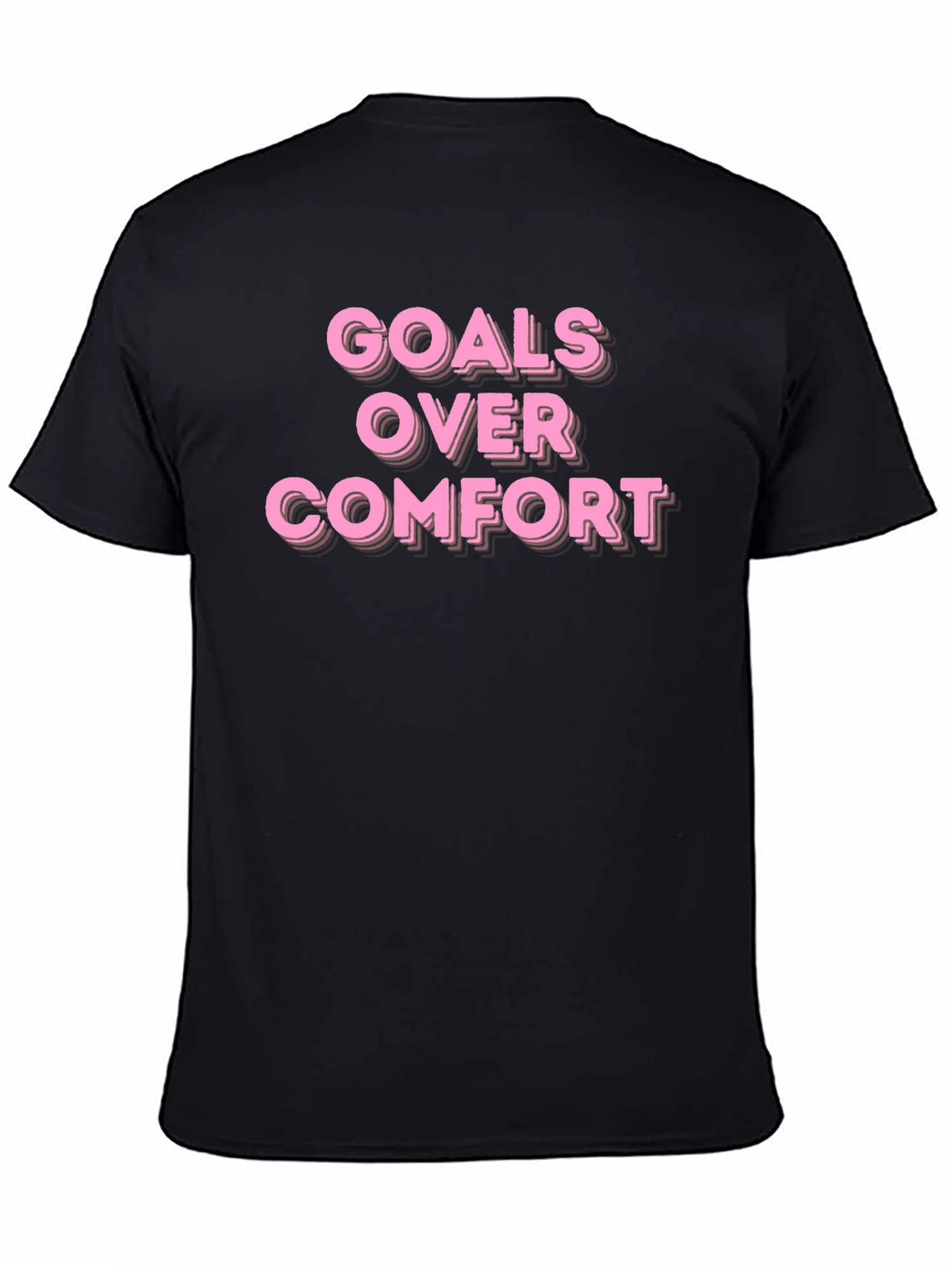 Goals Over Comfort Motivational T-Shirt