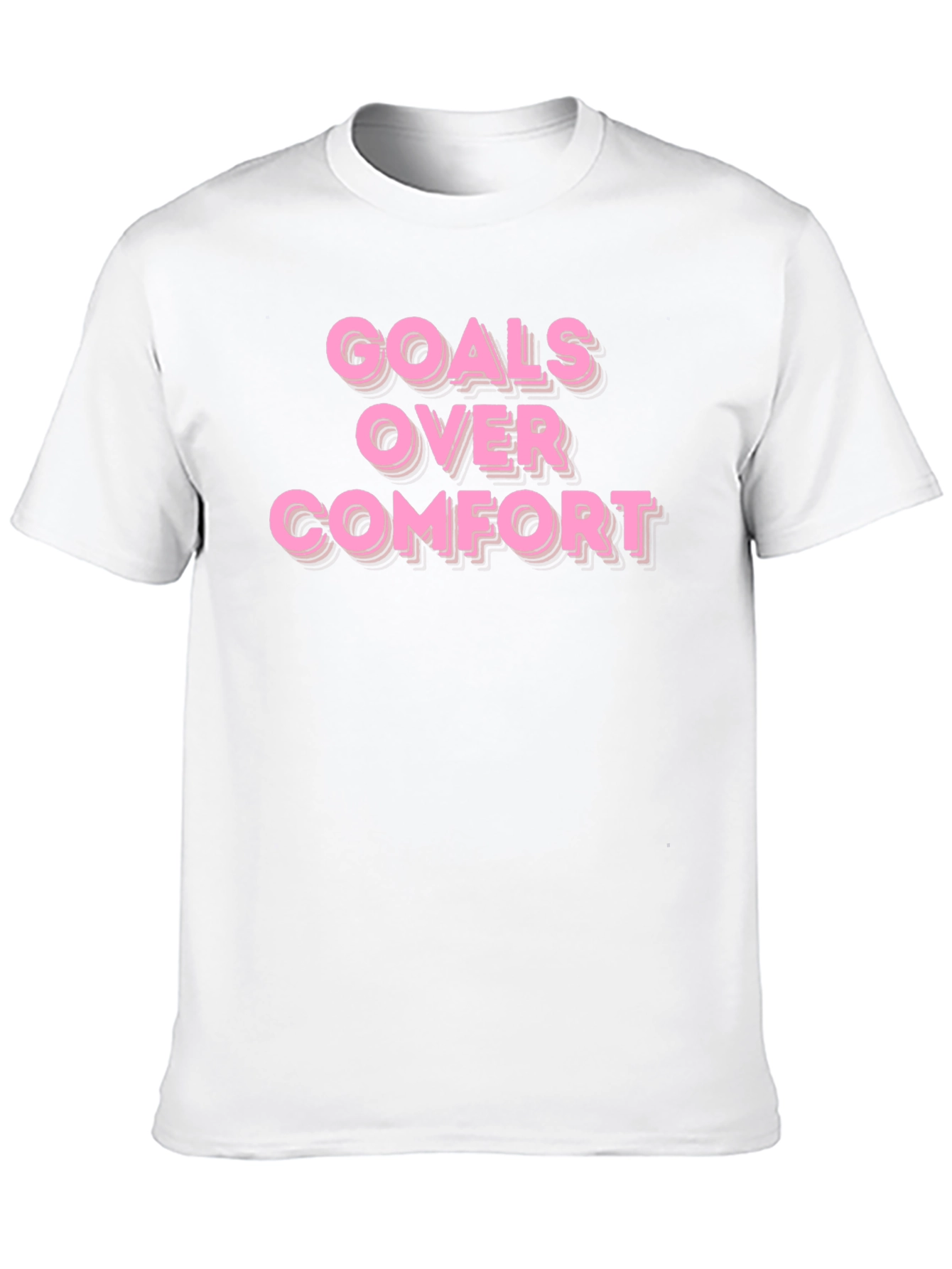 Goals Over Comfort Motivational T-Shirt