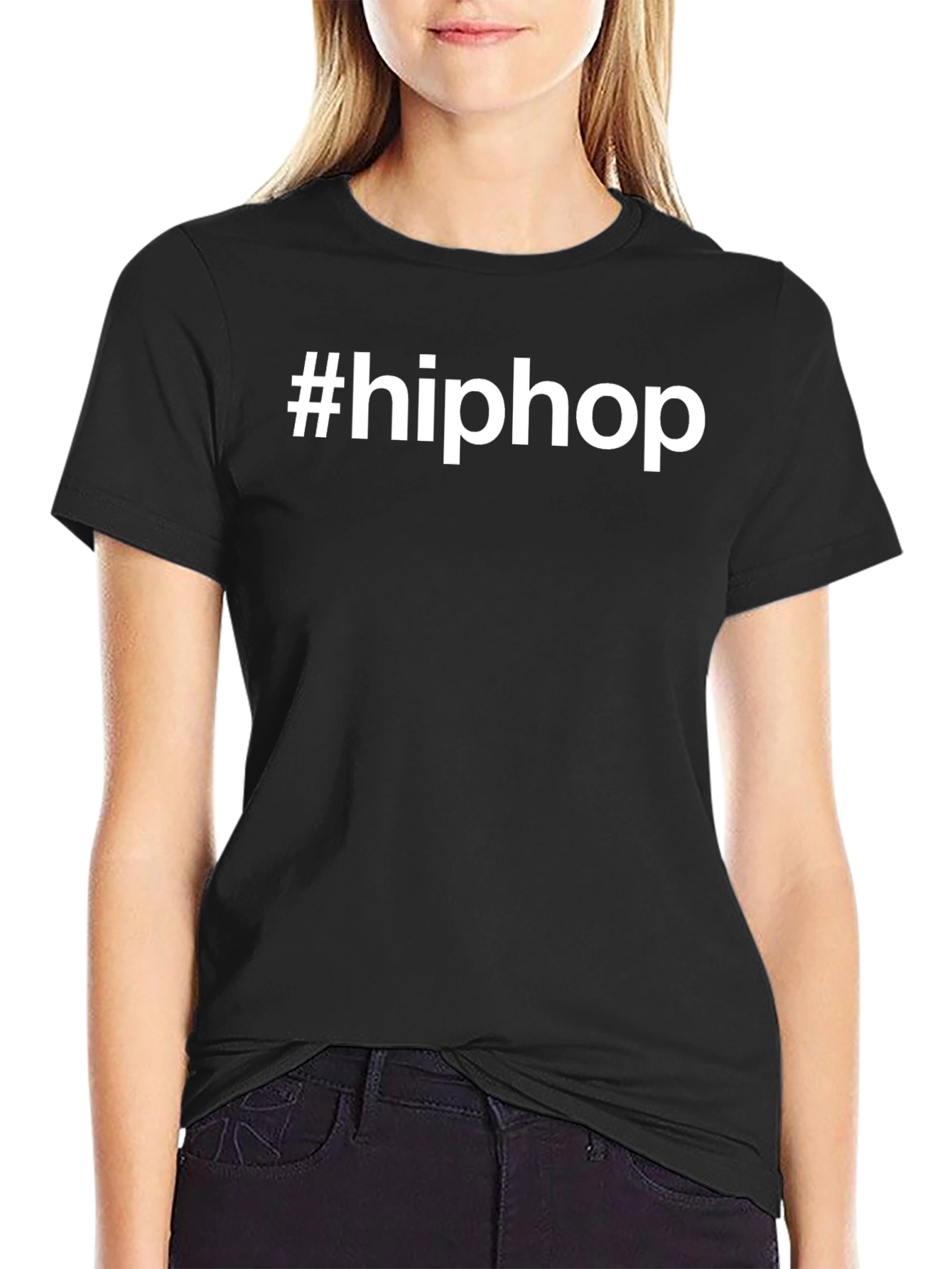 #hiphop Black T-Shirt