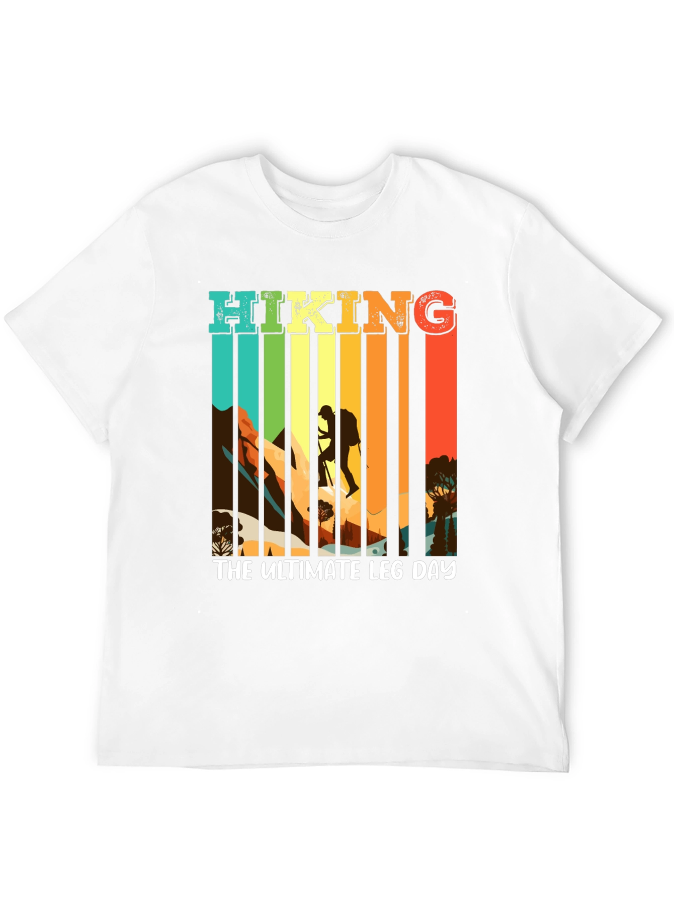 Hiking The Ultimate Leg Day Black T-Shirt