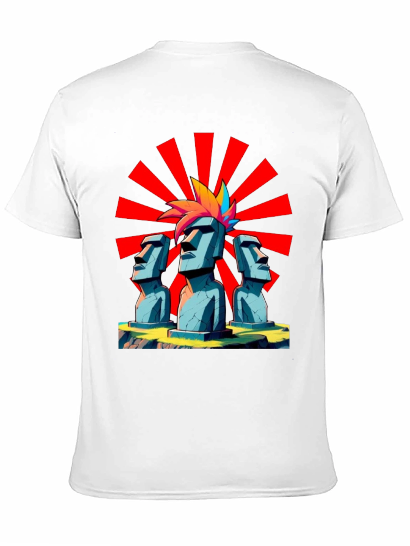 Moai Punk T-Shirt - Island Vibes