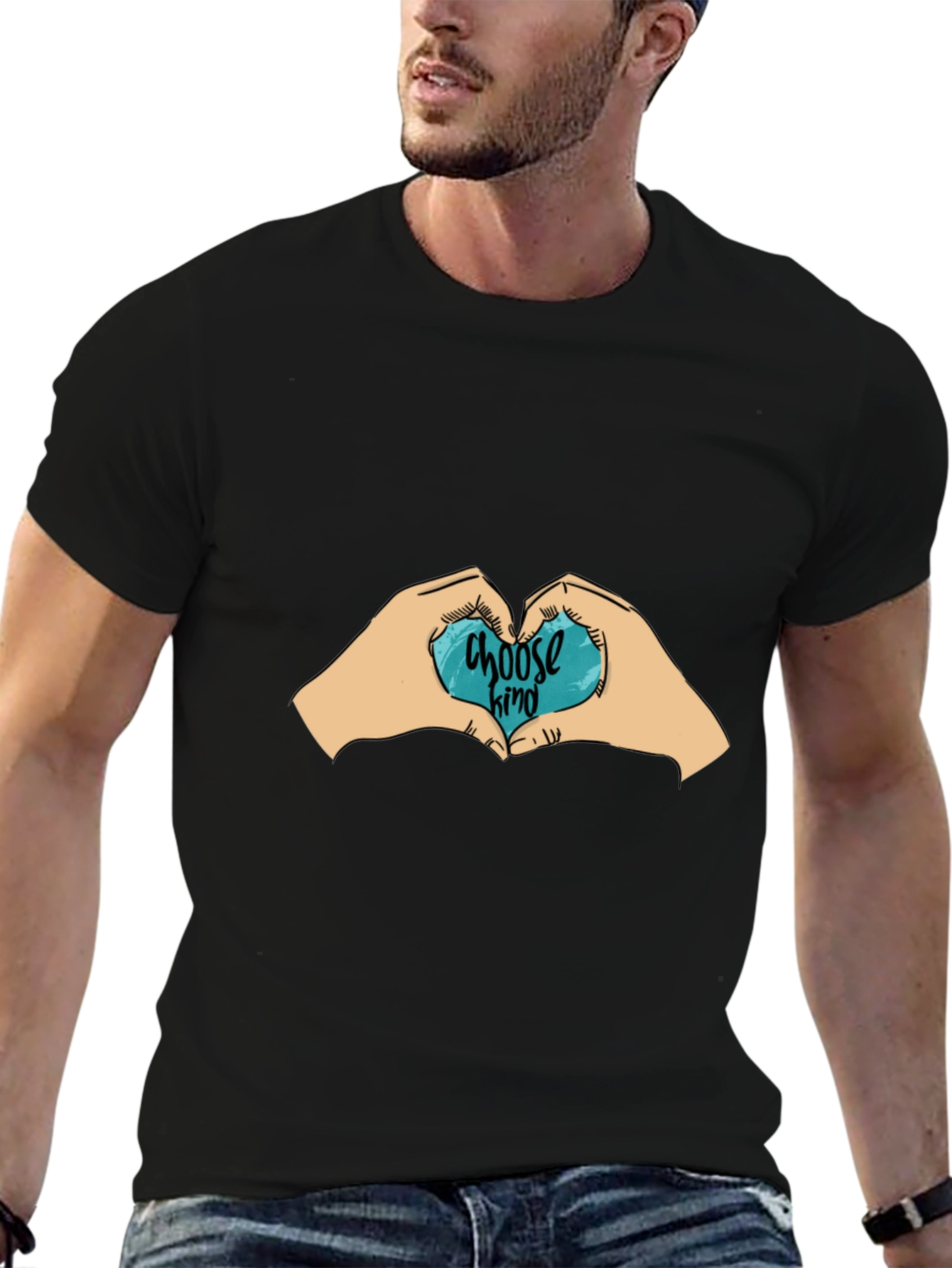 Choose Kind T-Shirt - Black Crew Neck Tee