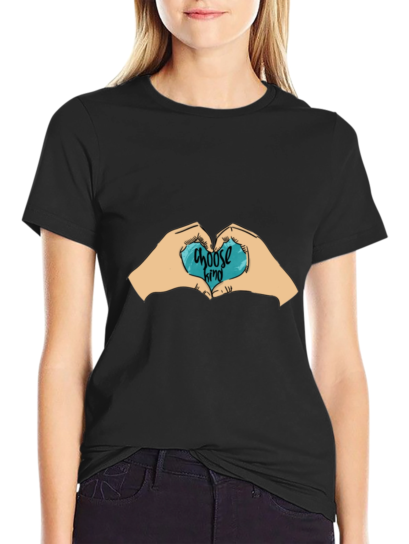 Choose Kind T-Shirt - Black Crew Neck Tee