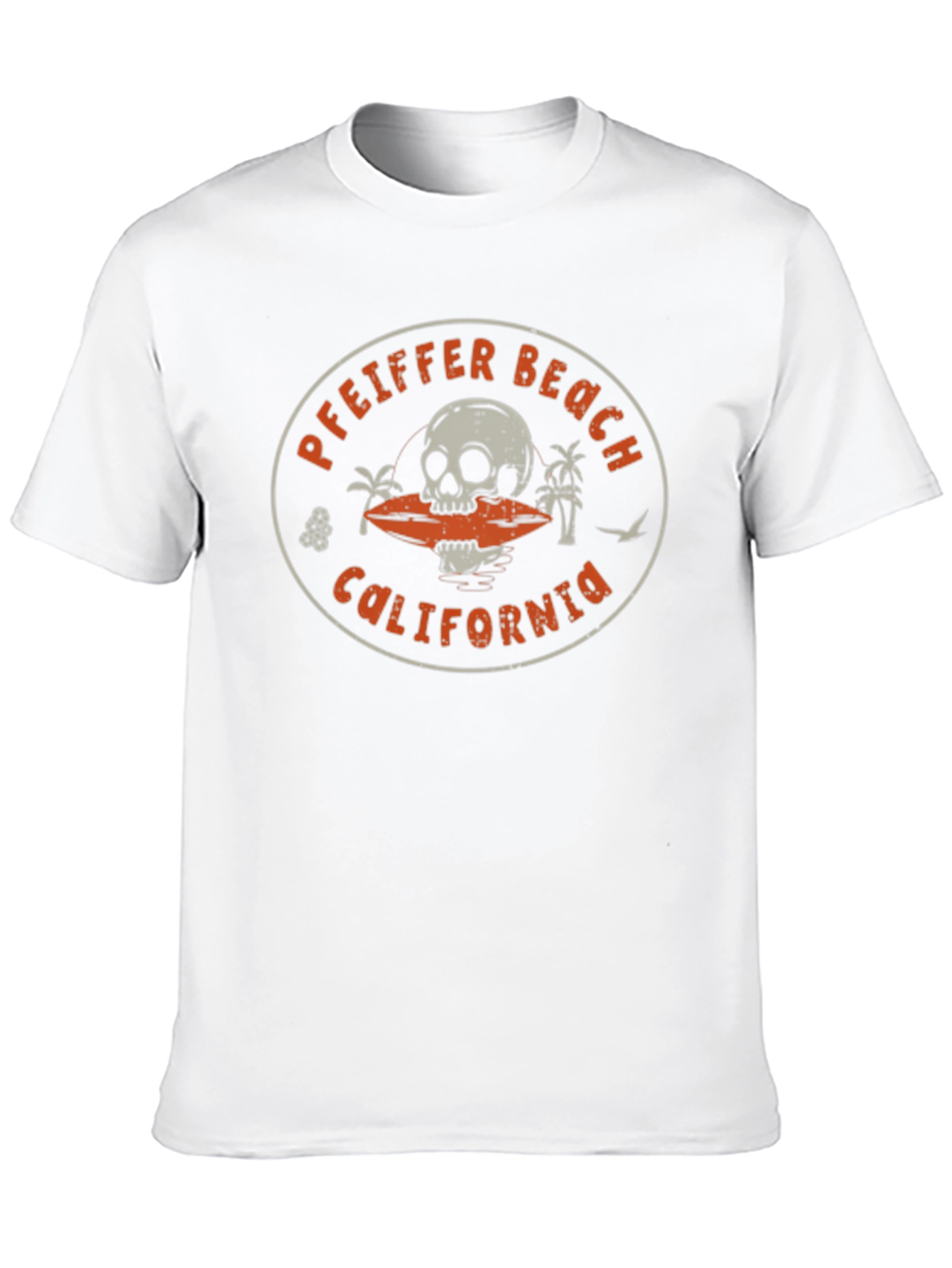 Pfeiffer Beach California Skull Graphic T-Shirt