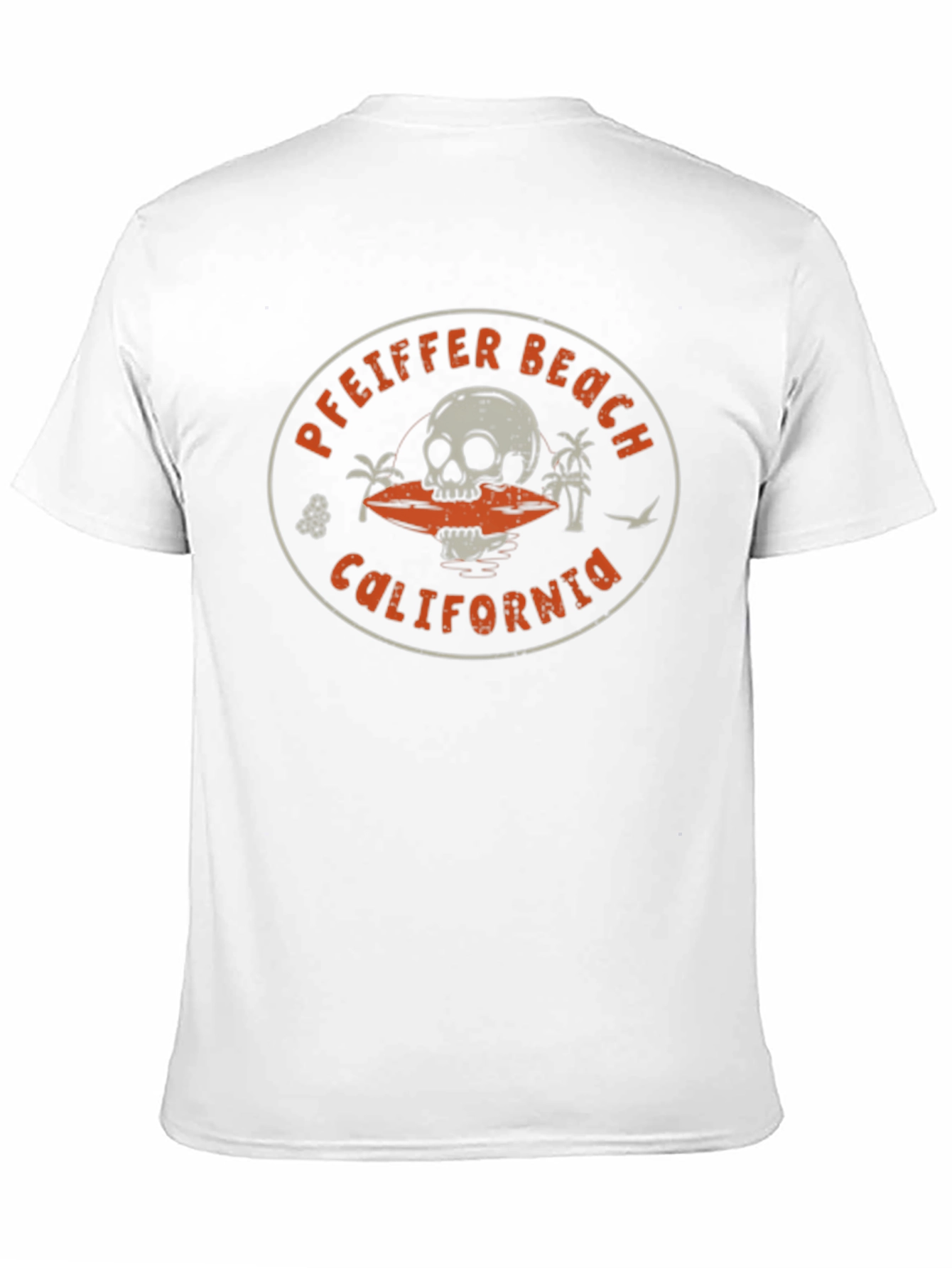 Pfeiffer Beach California Skull Graphic T-Shirt