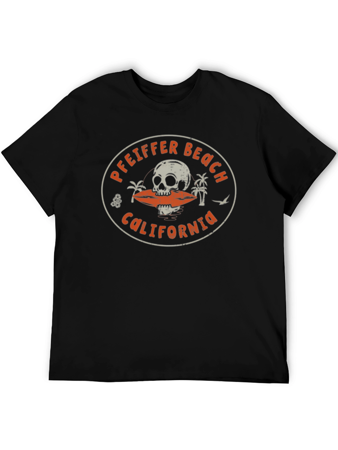 Pfeiffer Beach California Skull Graphic T-Shirt