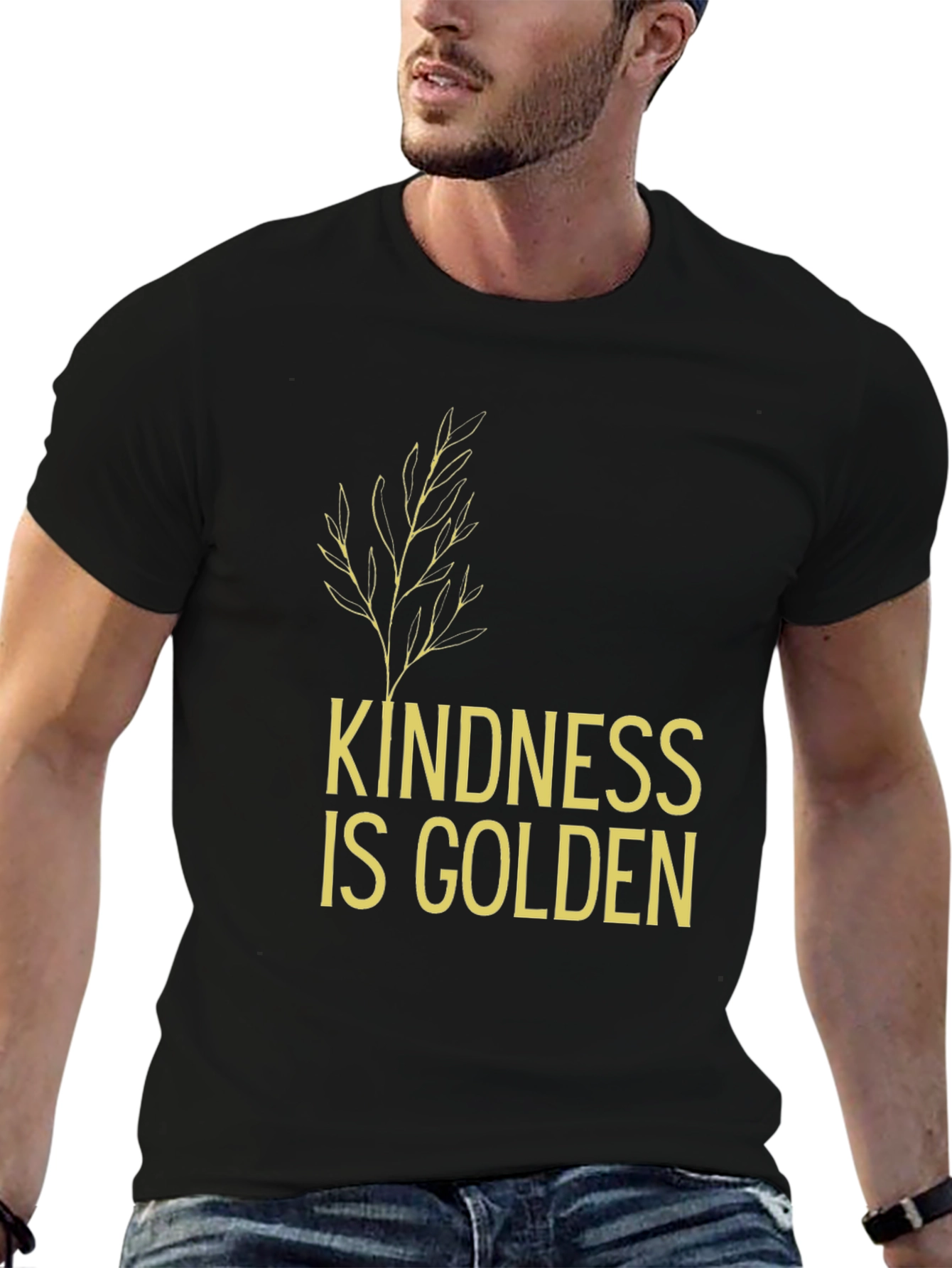 Kindness Is Golden Graphic Tee - Stylish Comfort