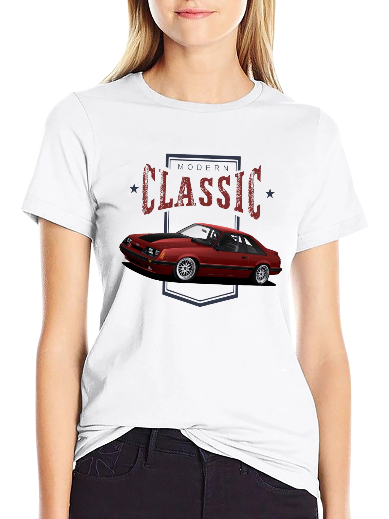 Modern Classic Car Graphic T-Shirt