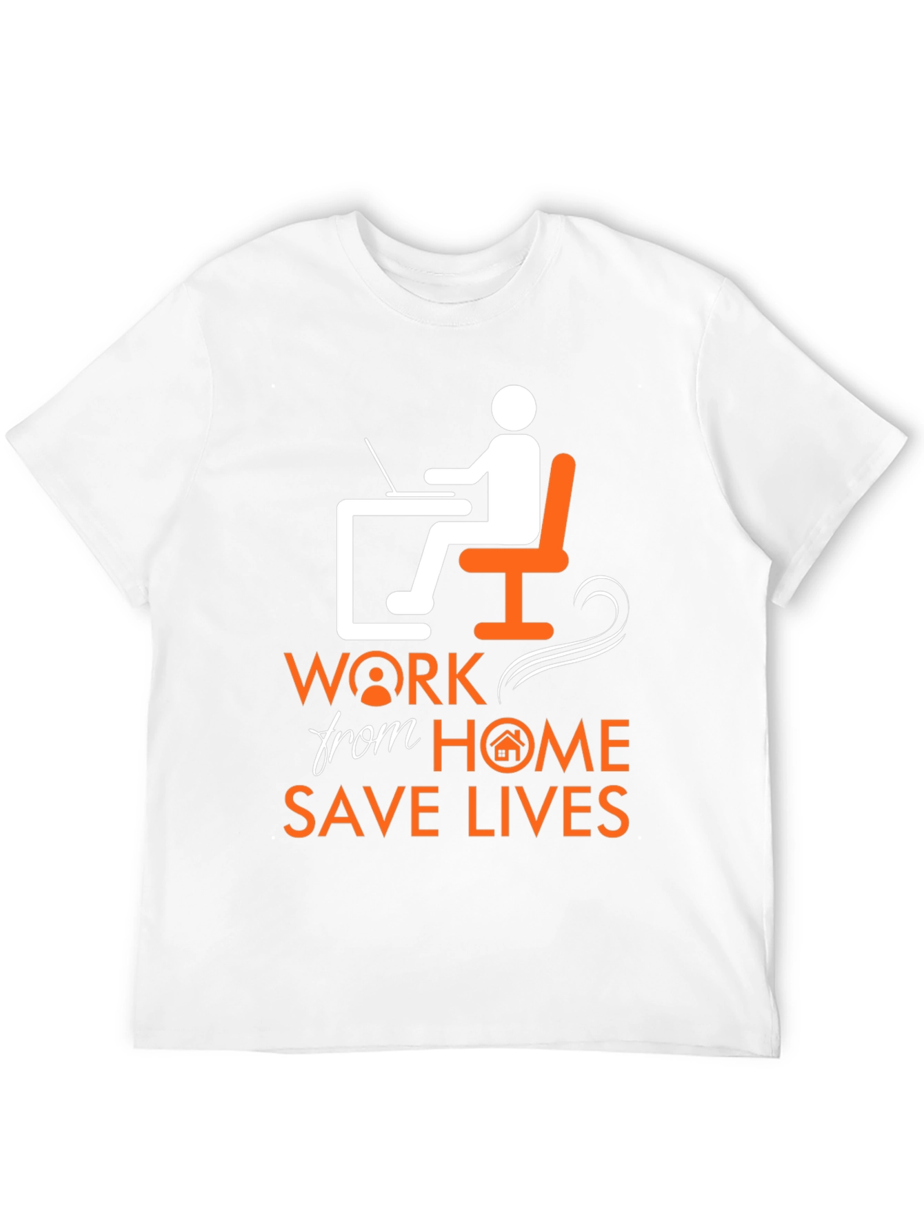 Work From Home Save Lives Graphic T-Shirt