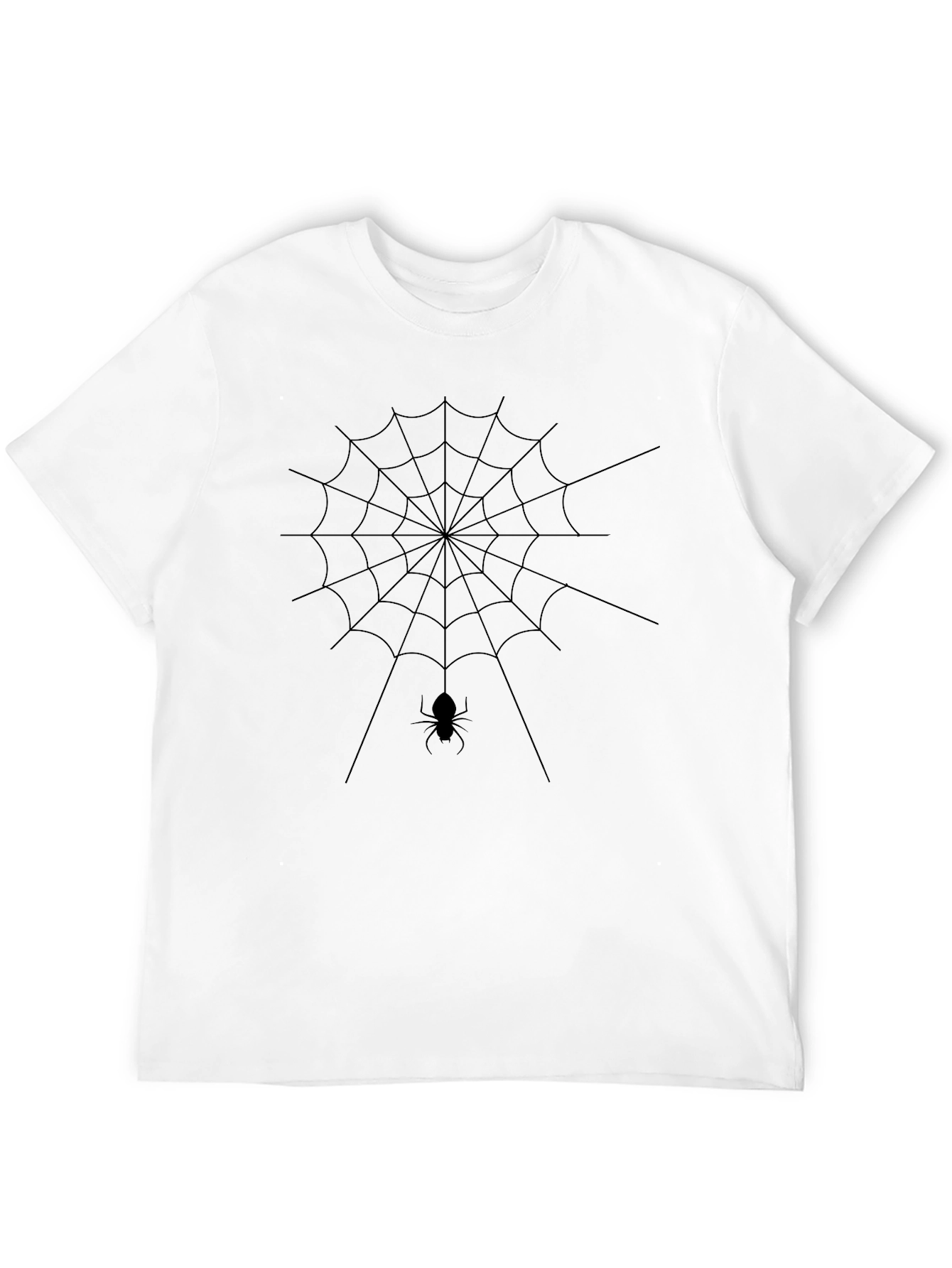 Spider Web T-Shirt - Halloween Black Tee