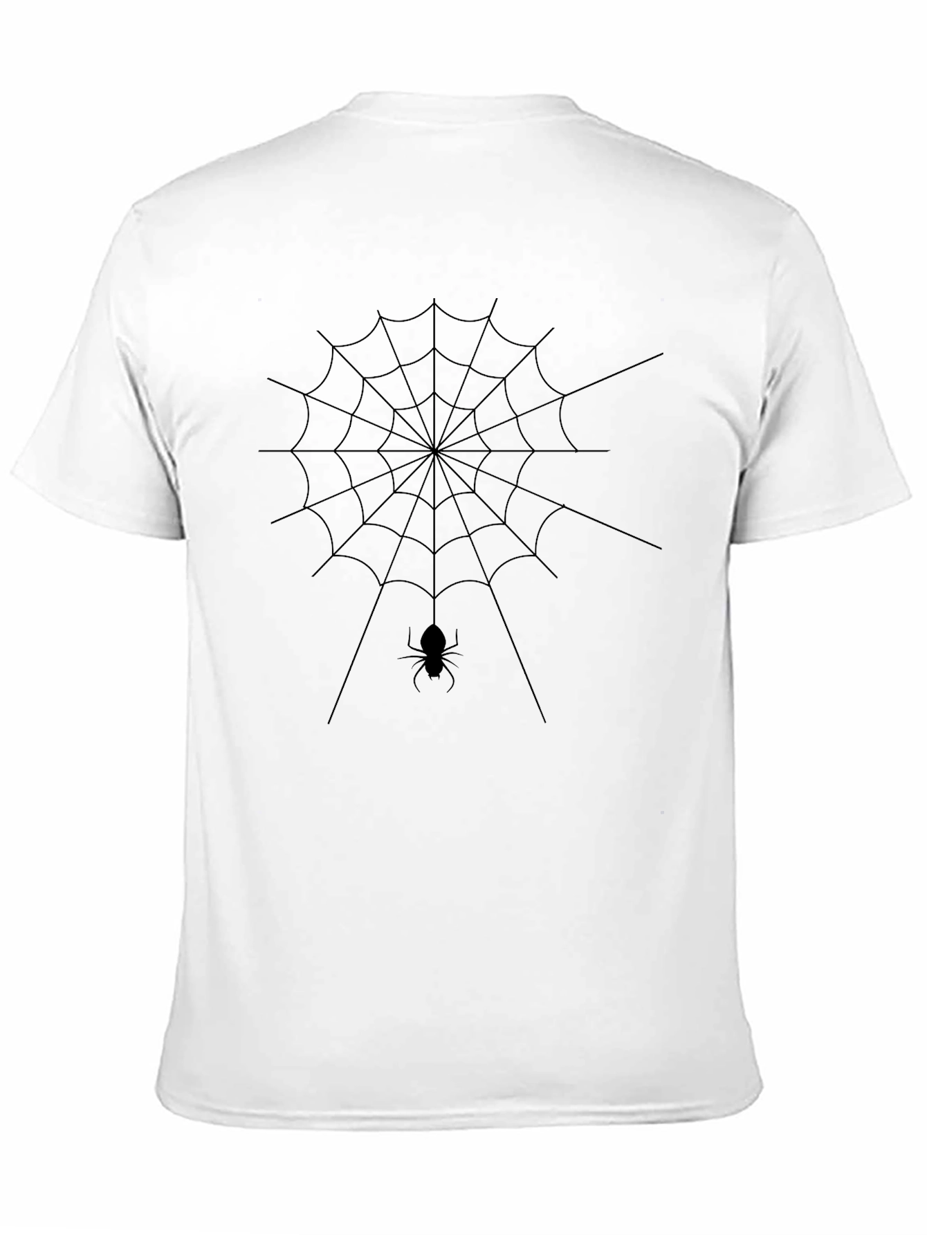 Spider Web T-Shirt - Halloween Black Tee