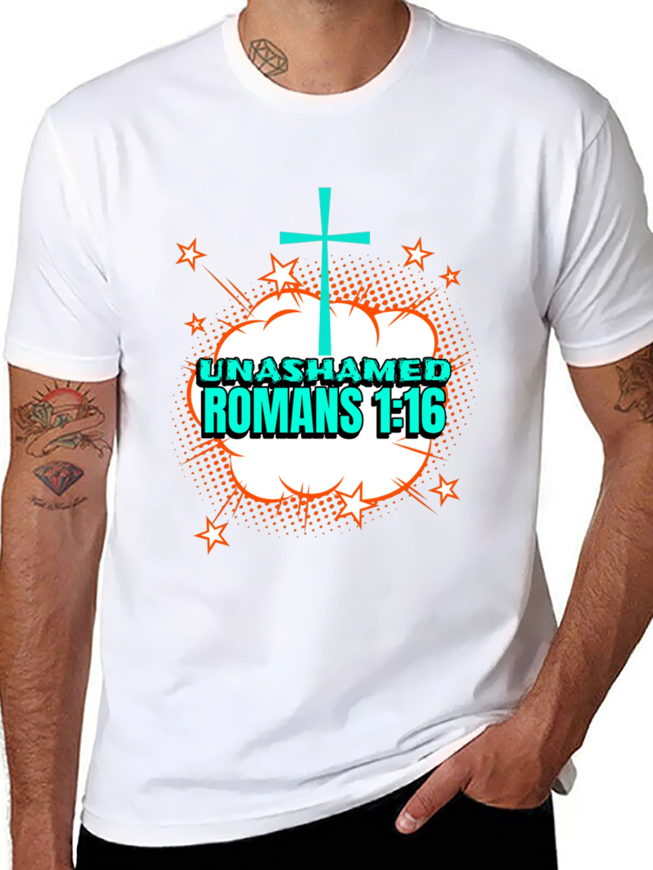 Unashamed Romans 1:16 Christian T-Shirt