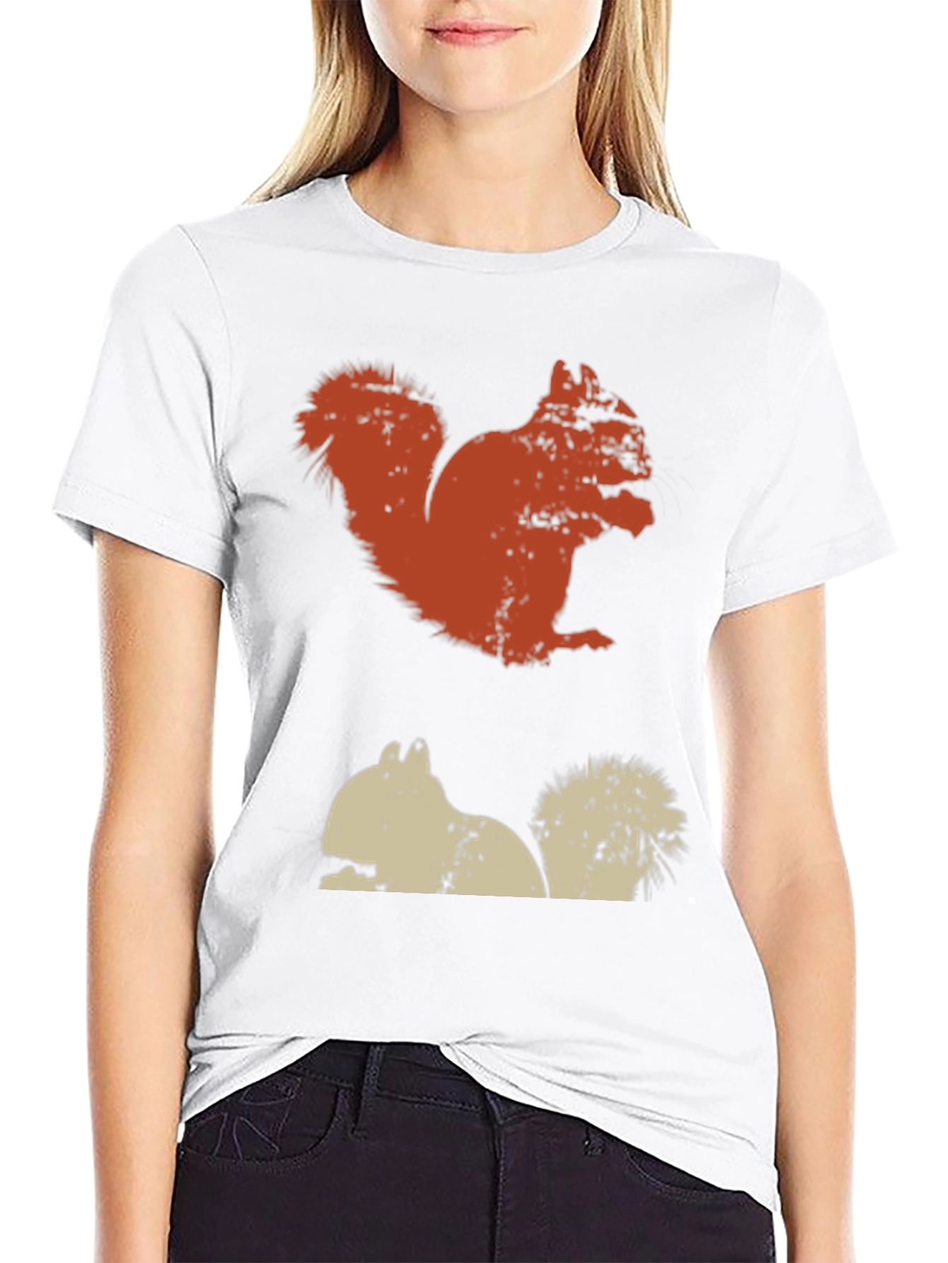 Squirrel Graphic Tee - Casual Style