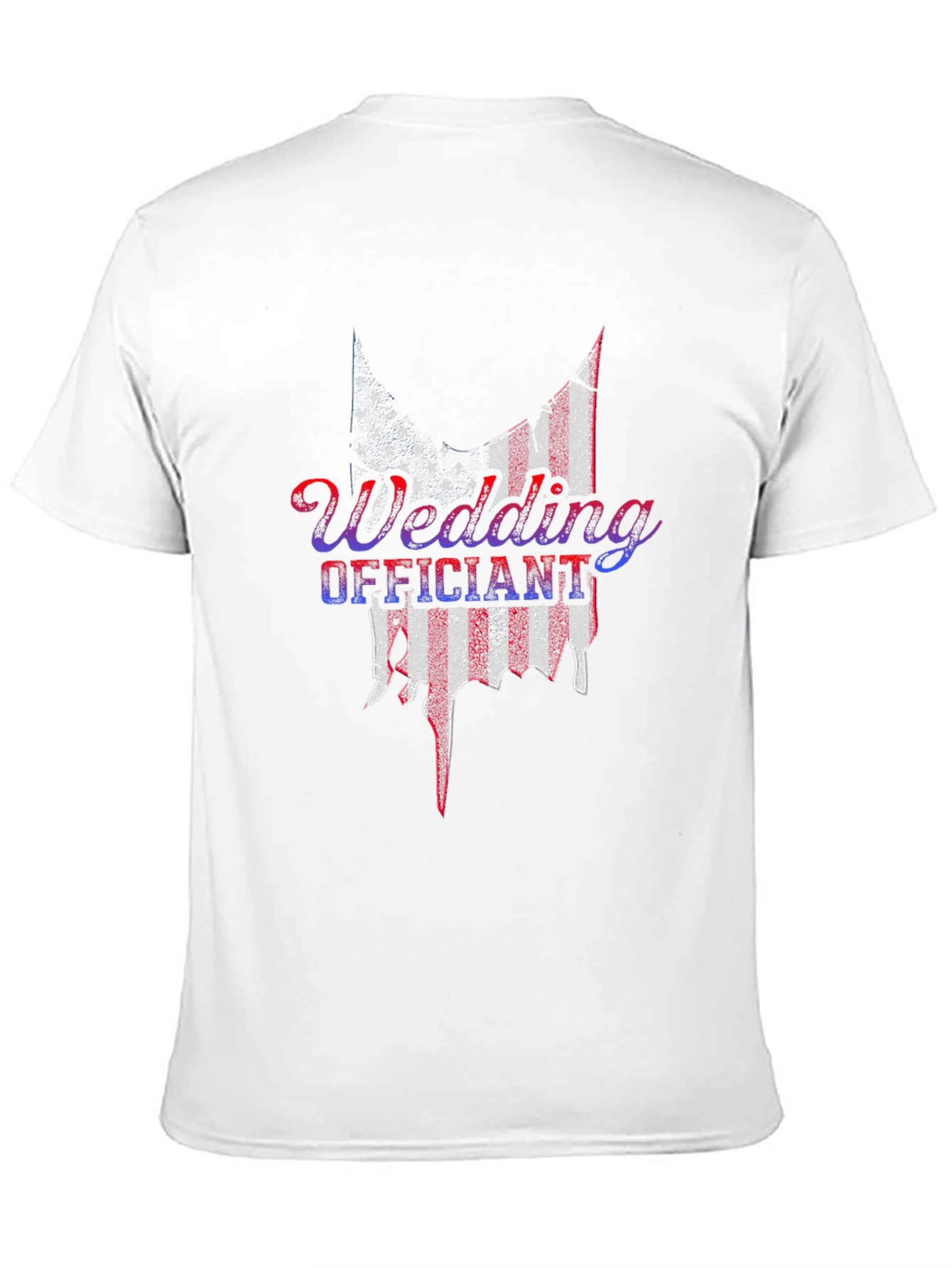 Wedding Officiant Patriotic American Flag T-Shirt