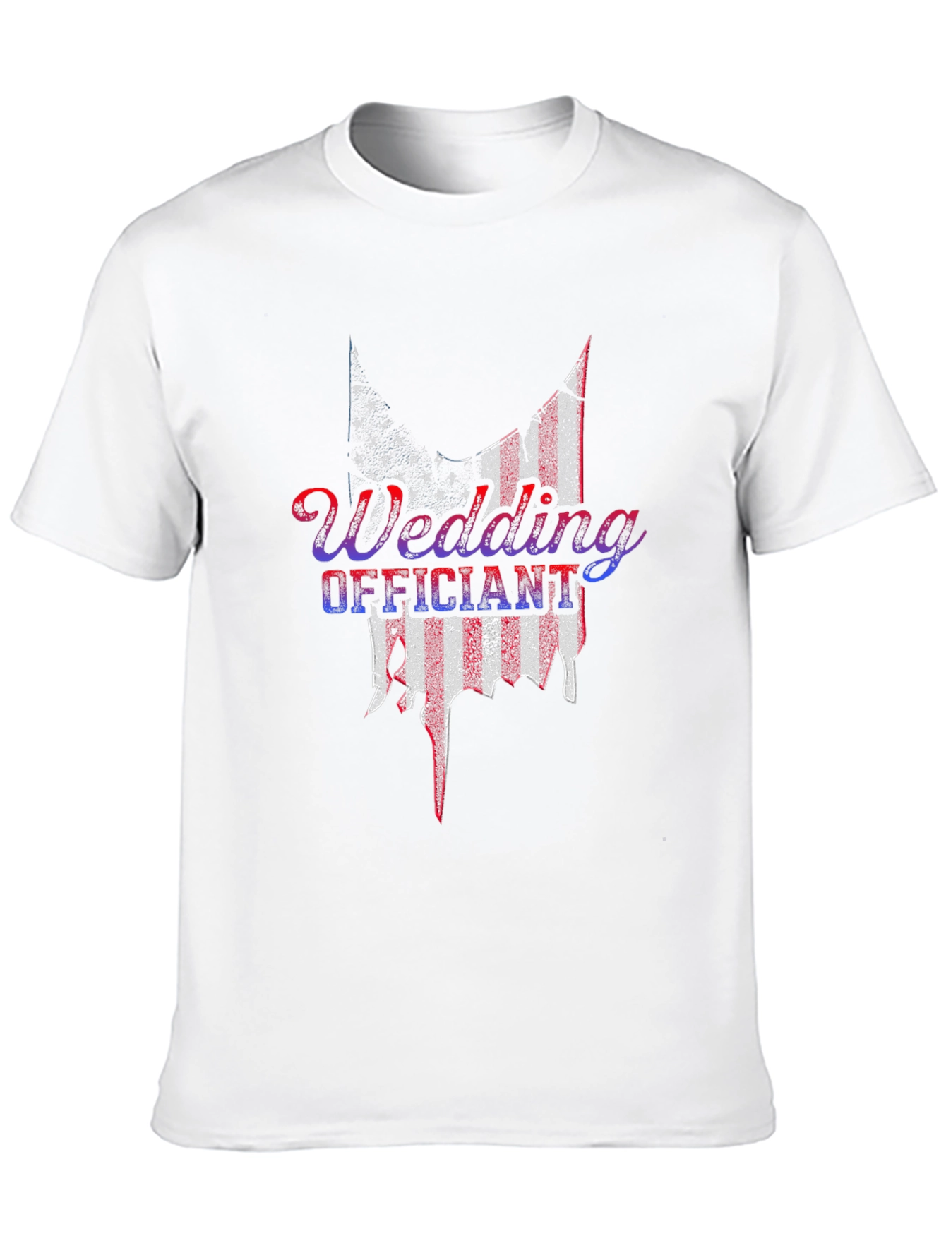 Wedding Officiant Patriotic American Flag T-Shirt