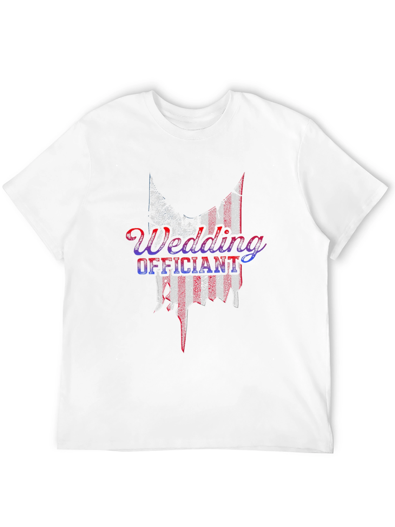 Wedding Officiant Patriotic American Flag T-Shirt