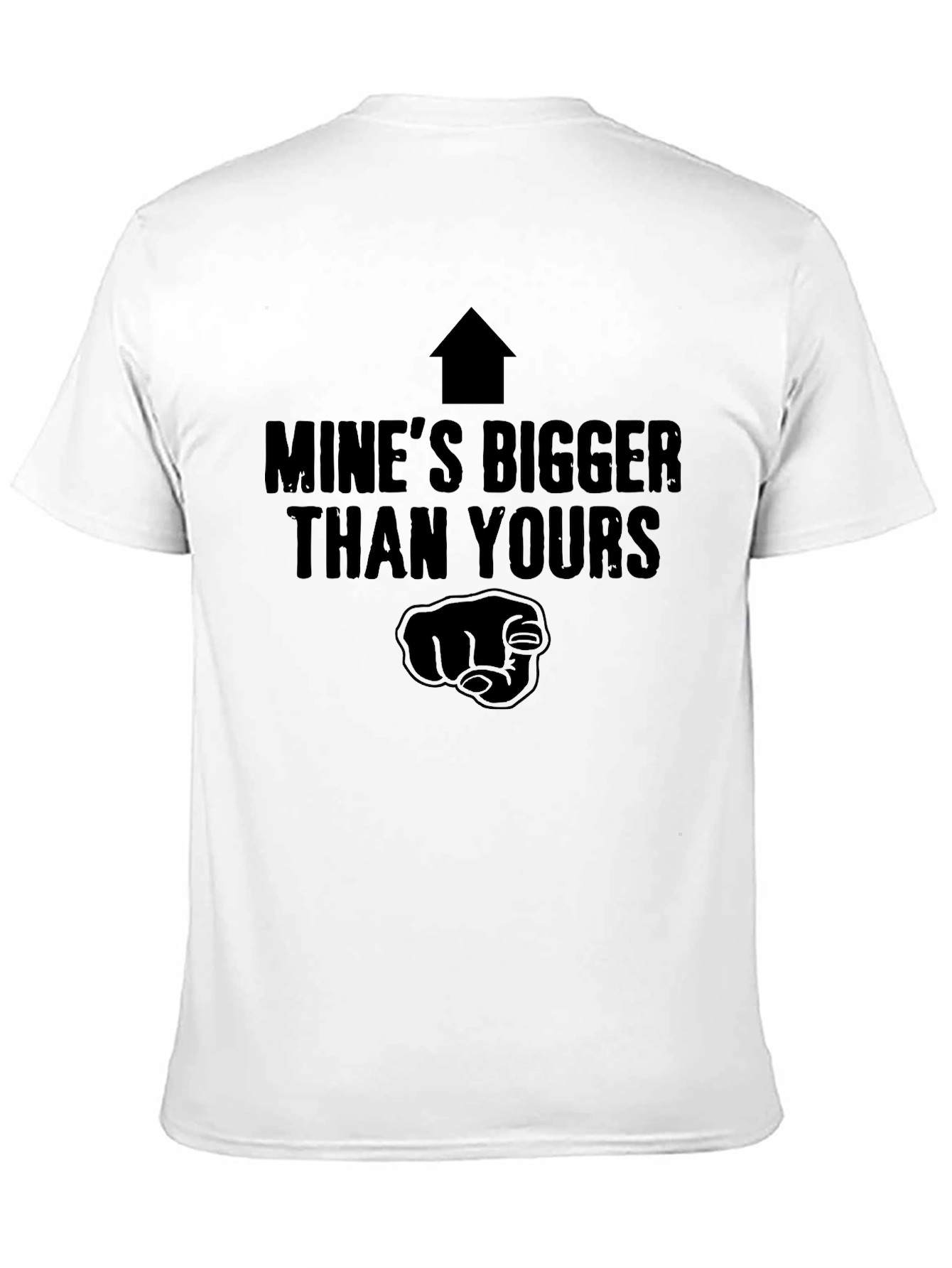 Mines Bigger Than Yours Funny Graphic T-Shirt
