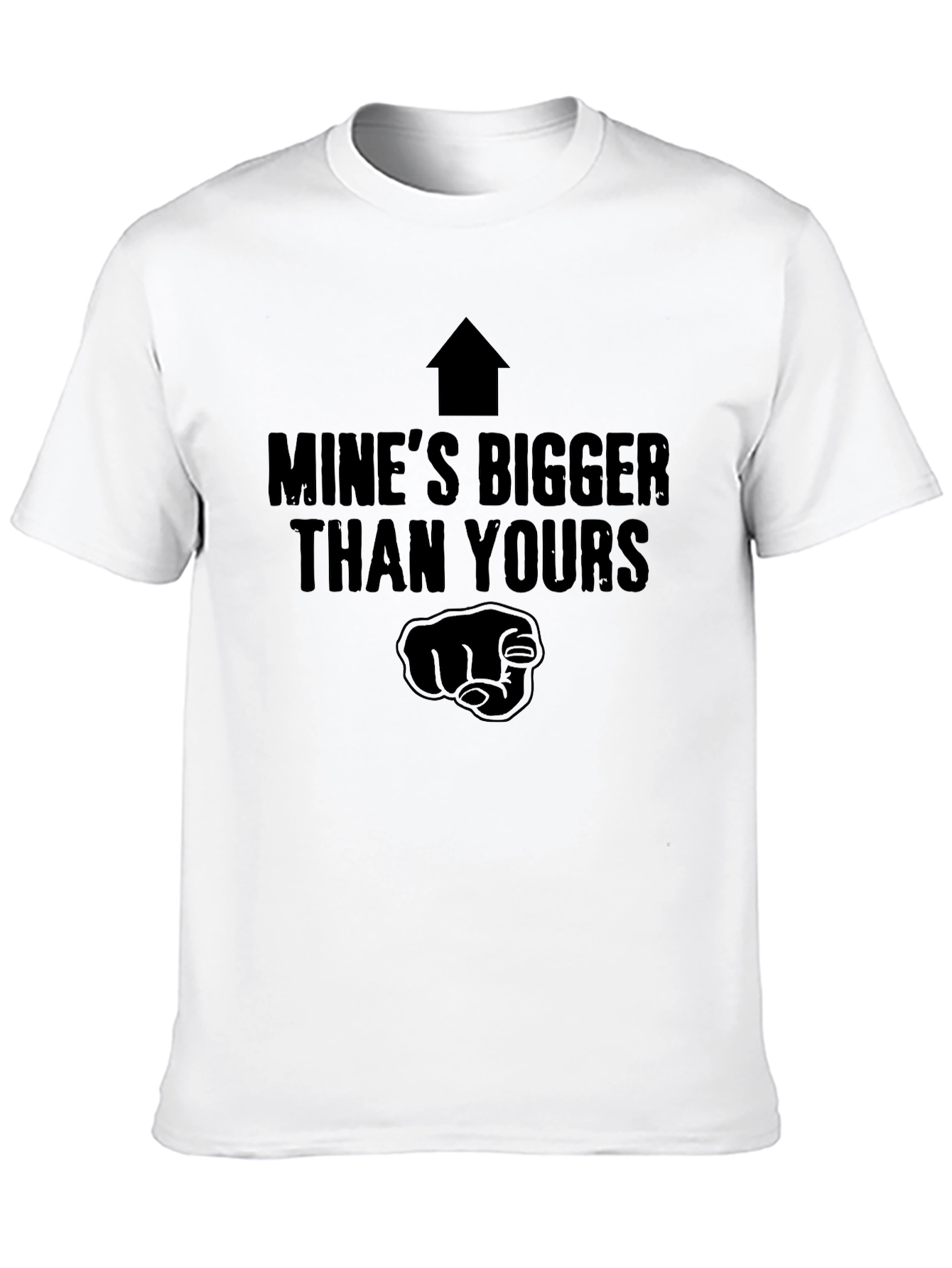 Mines Bigger Than Yours Funny Graphic T-Shirt