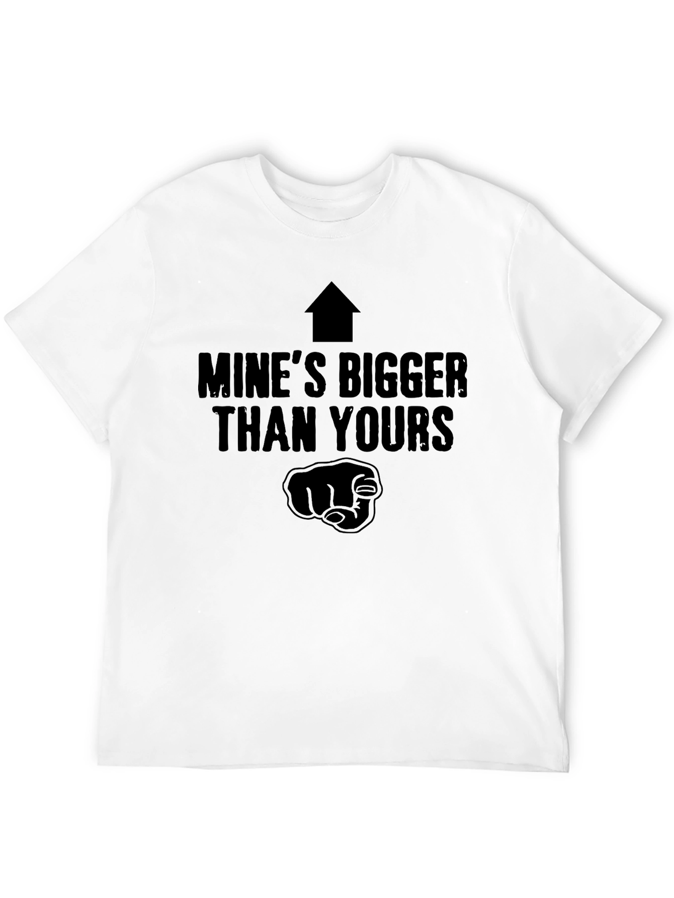 Mines Bigger Than Yours Funny Graphic T-Shirt
